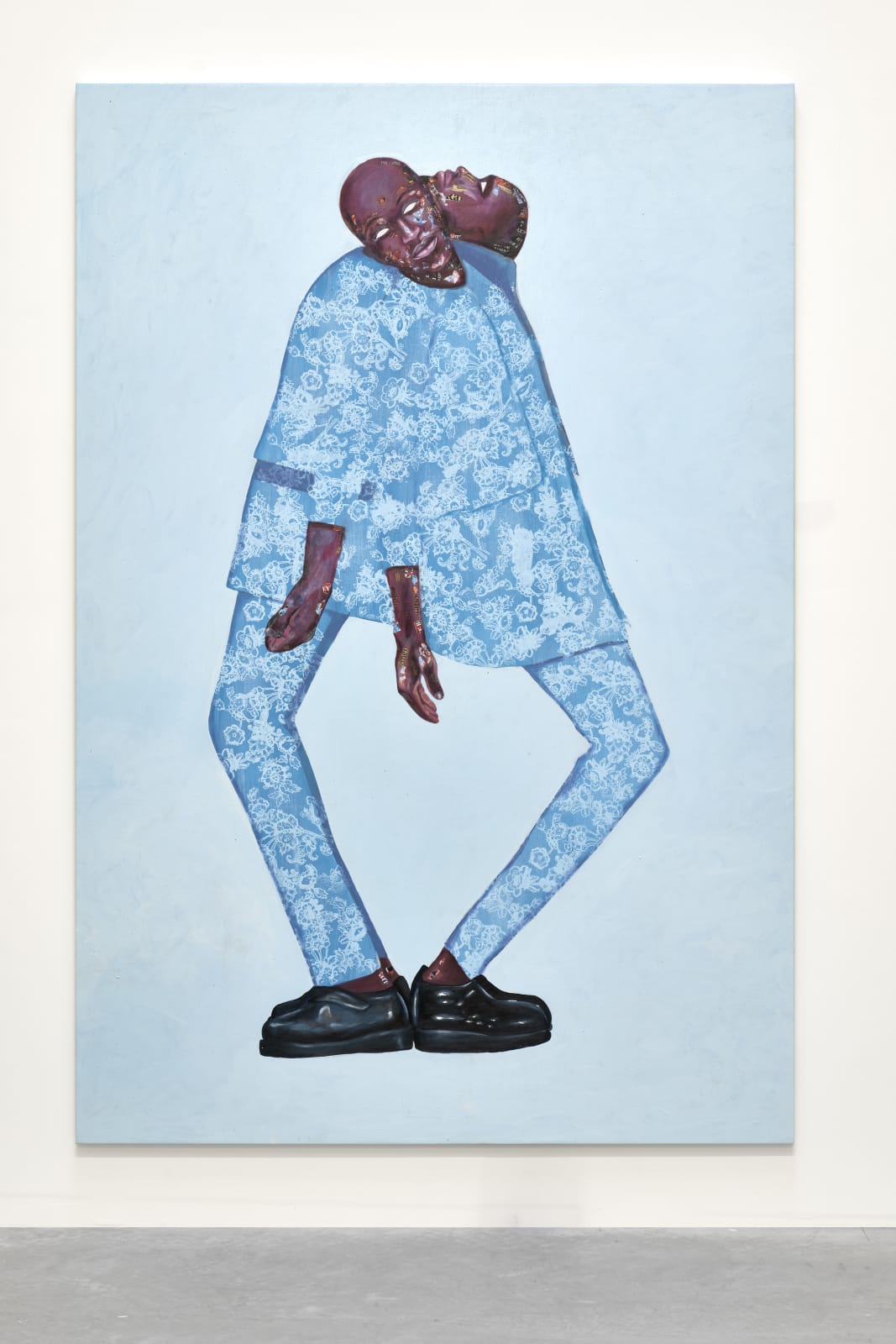 Emmanuel Taku, Two Brothers in Teal, 2021