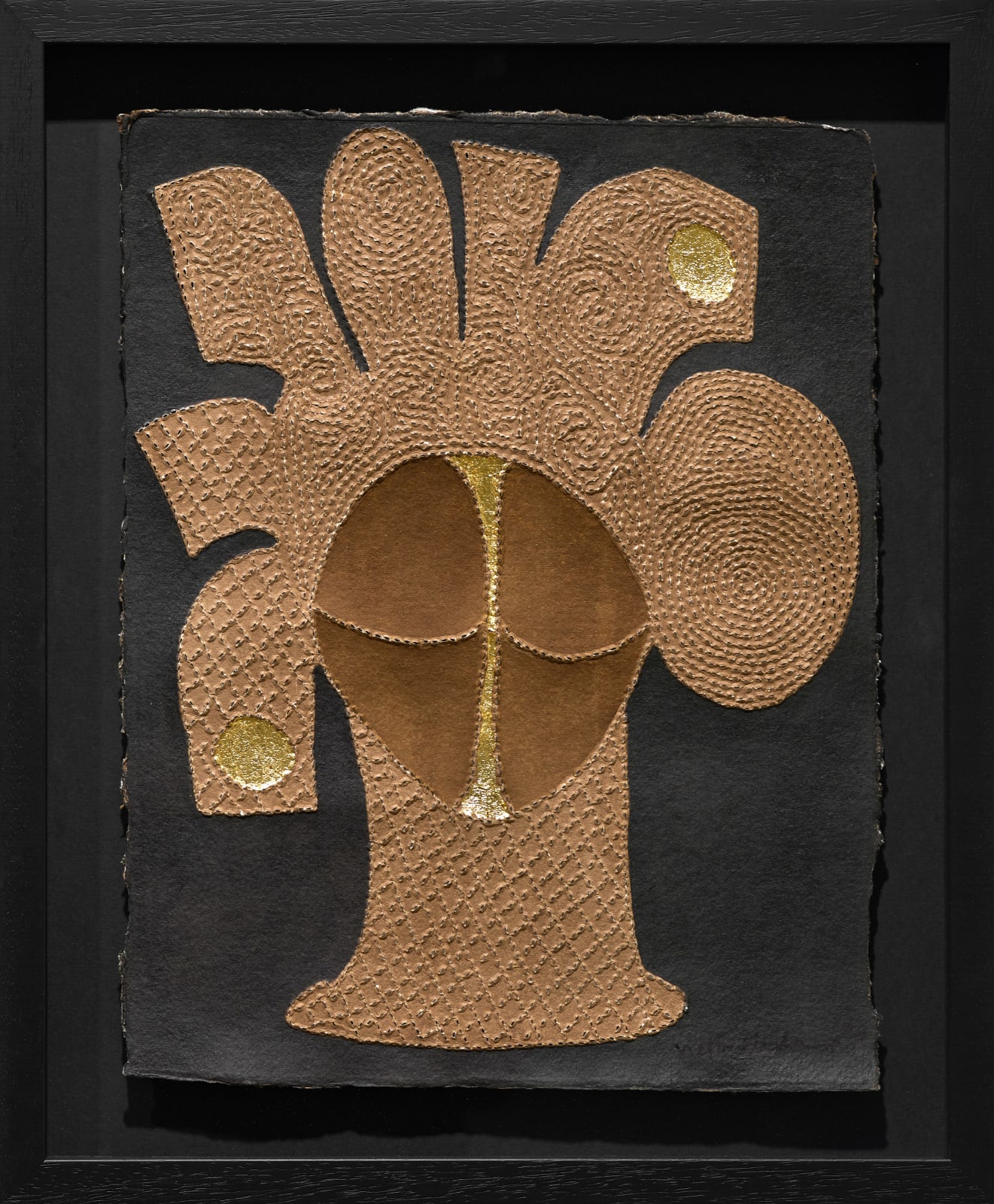 Victor Ehikhamenor, Ancestral Portraiture III, 2024