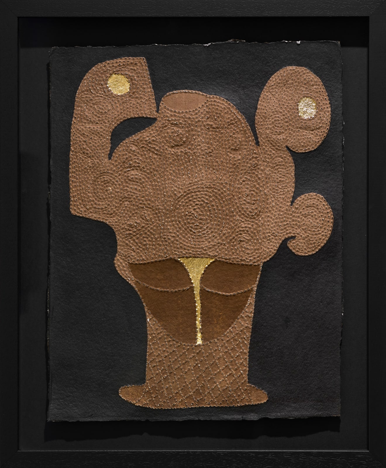 Victor Ehikhamenor, Ancestral Portraiture VII, 2024