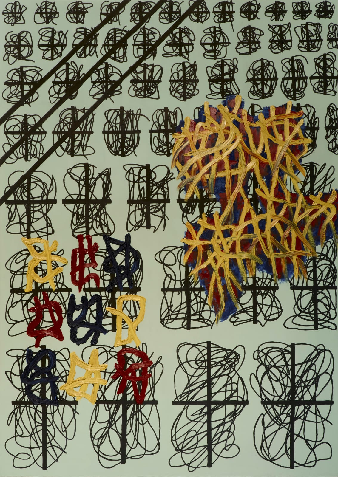 Jonathan Lasker, Psychic Governance, 1989