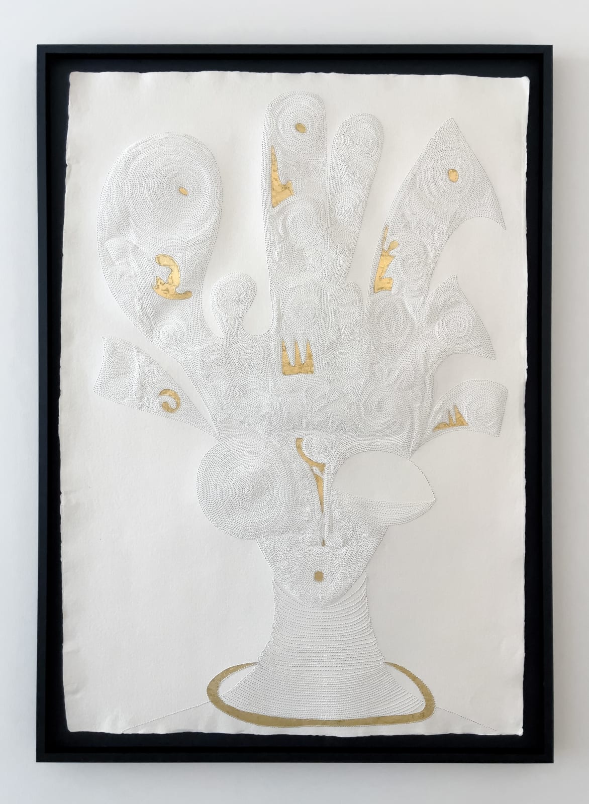 Victor Ehikhamenor, May the Head That Wears the Crown Find Wisdom, 2024