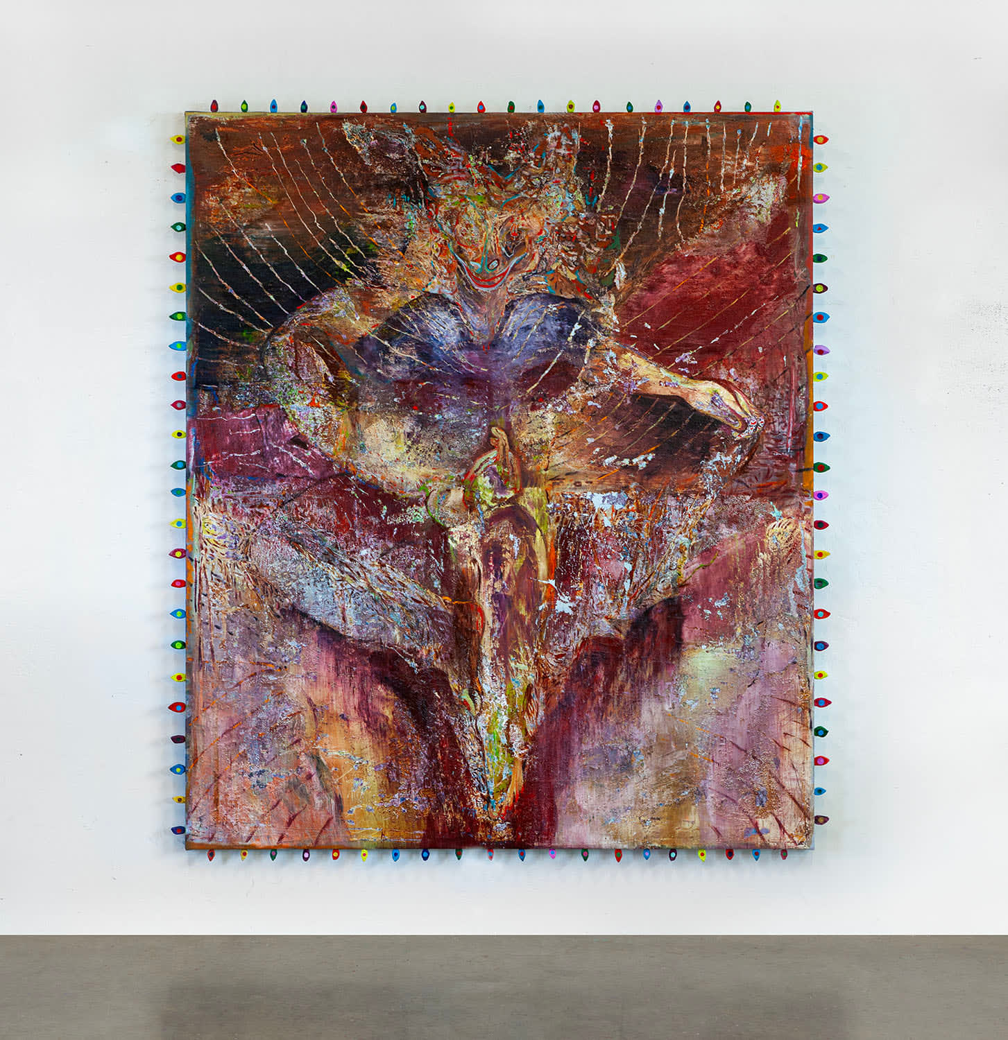 Æmen Ededéen, What the Dancing Seer Sees from the Crotch of Indra’s Web (88 Eyes Stare Back), 2013-2025