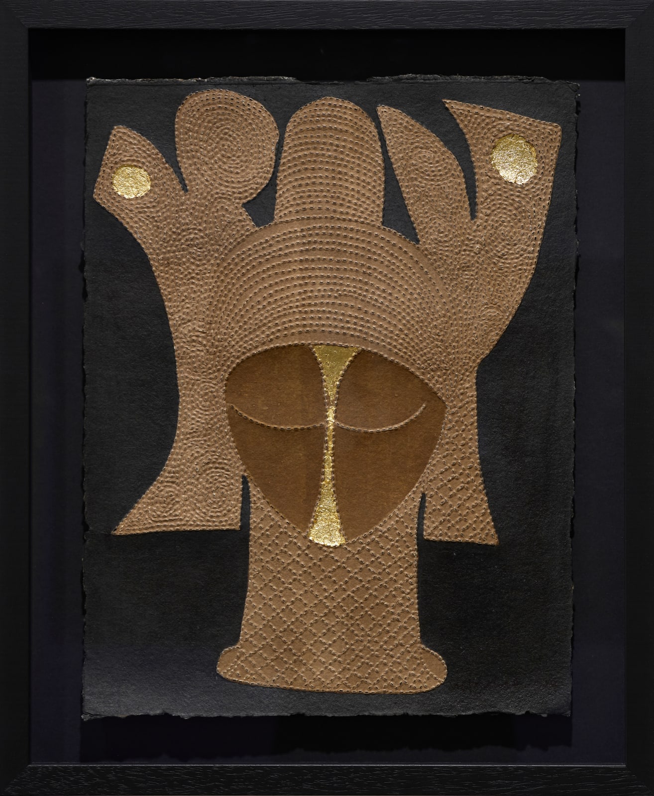 Victor Ehikhamenor, Ancestral Portraiture VI, 2024