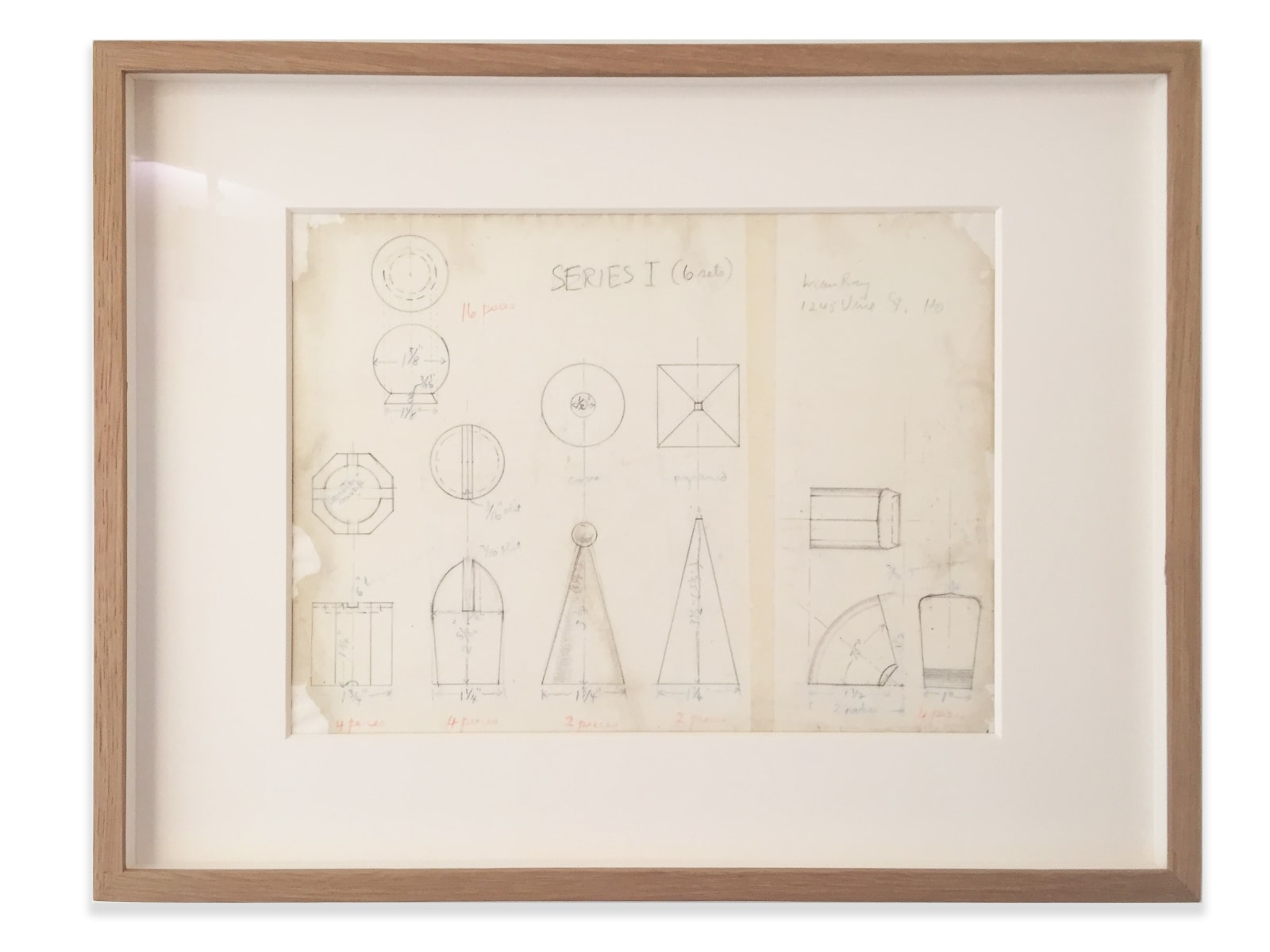 Man Ray, Chess Piece Profiles (Series I), Circa 1942
