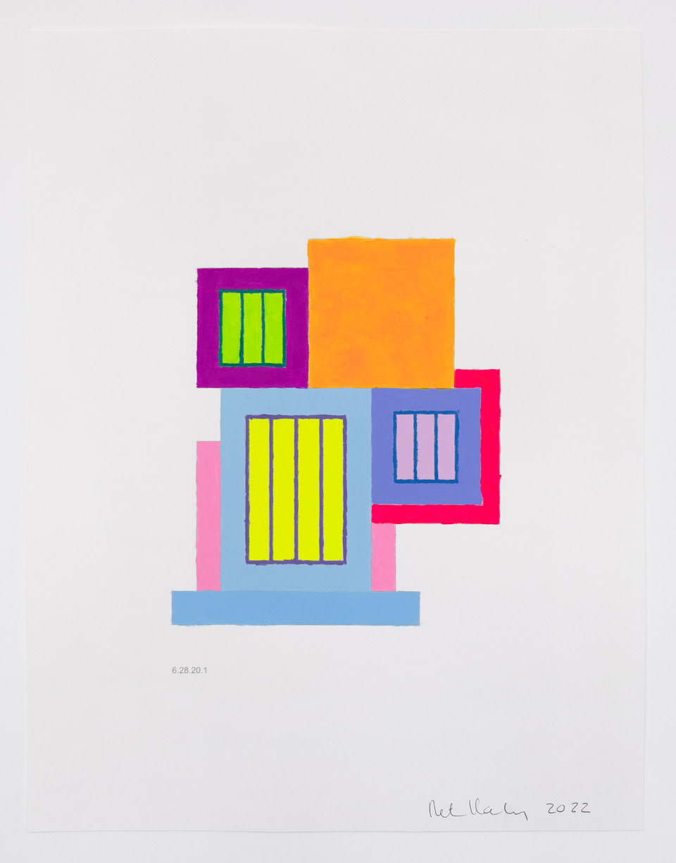 Peter Halley, Untitled (6.28.20.1), 2022