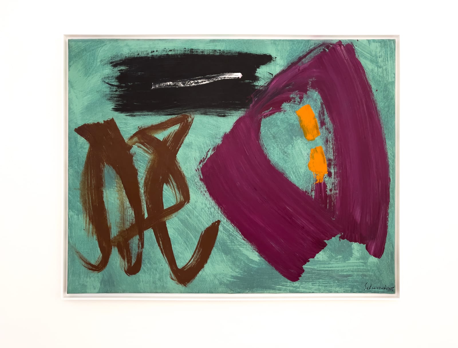Gérard Schneider, Composition, 1975