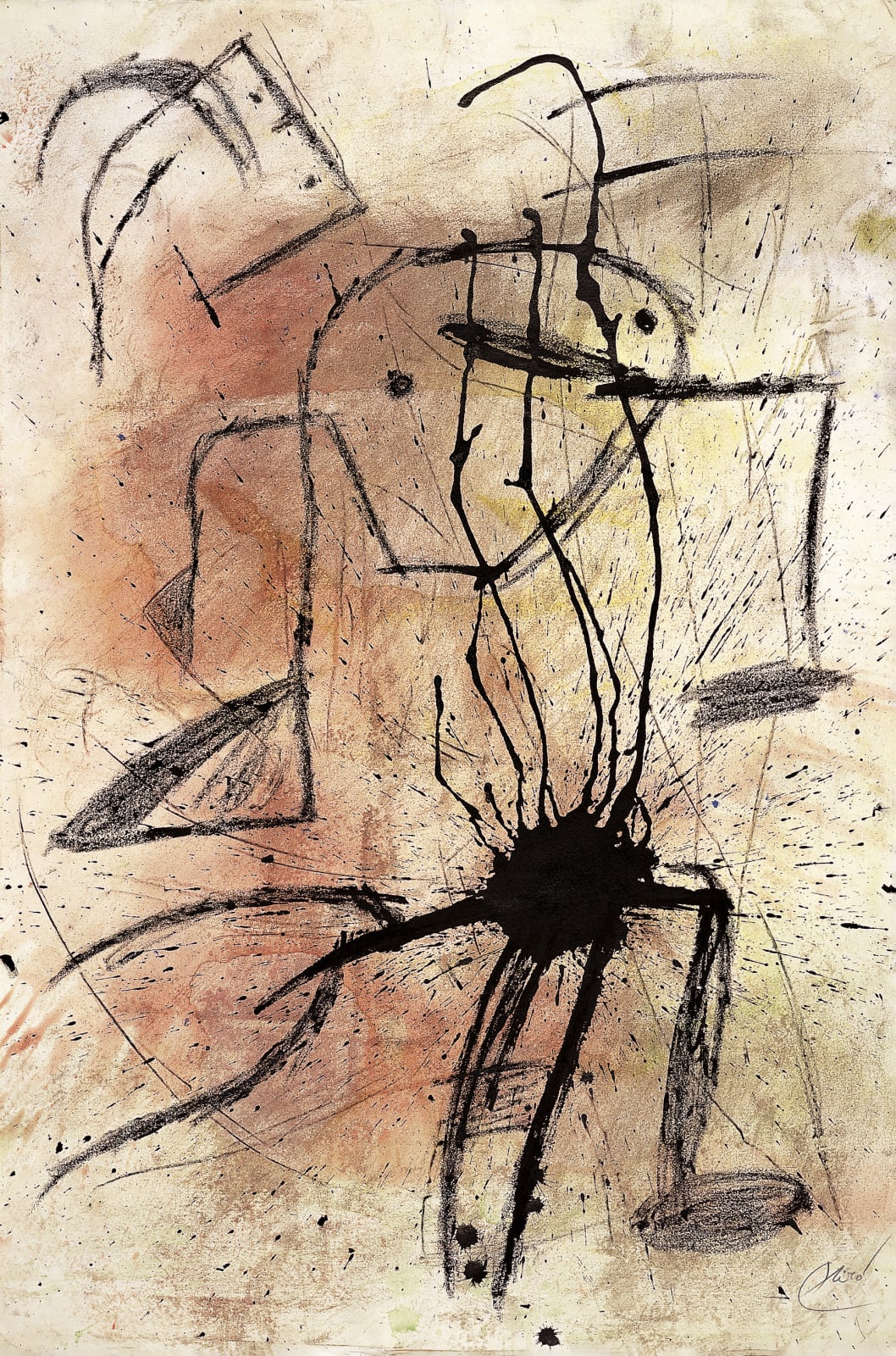 Joan Miró, Personnage, oiseau, 1977