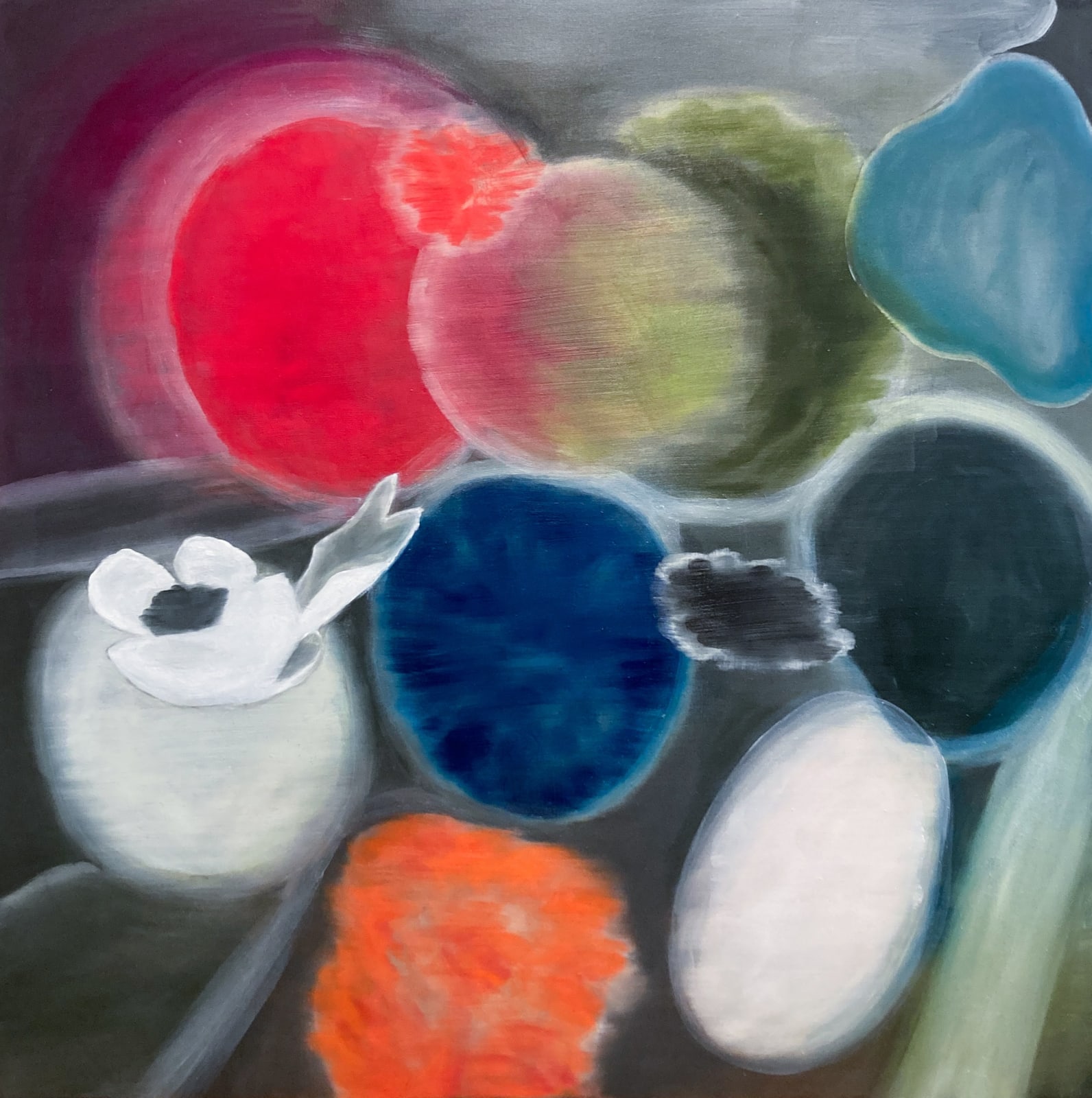Ross Bleckner, One Figure Away, 2024