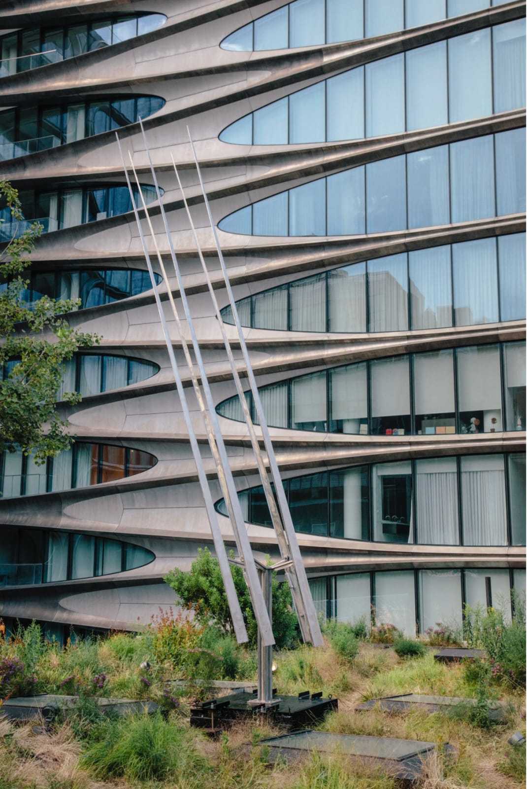 George Rickey, Five Lines in Parallel Planes, 1966