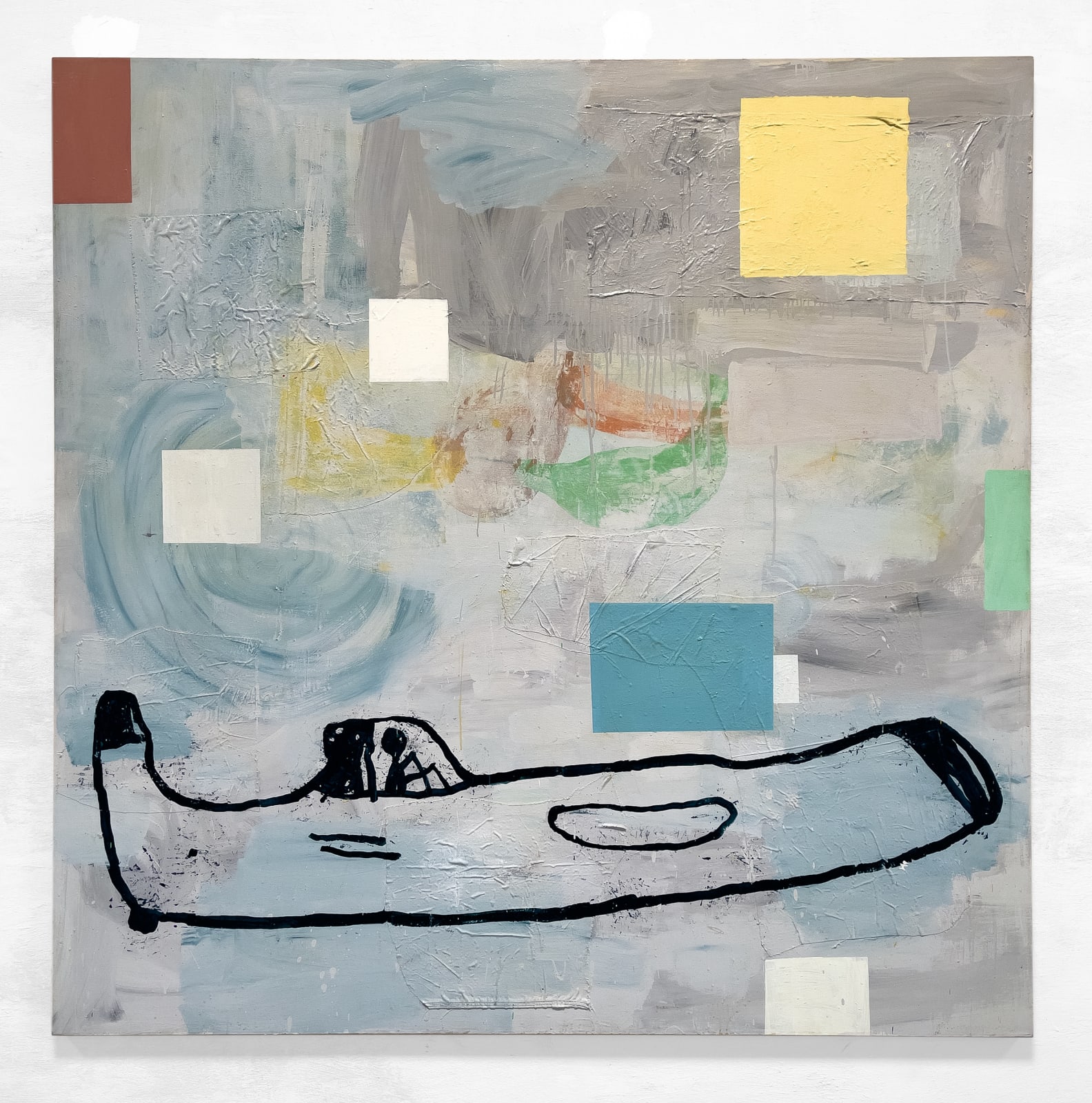 Donald Baechler, Abstract Painting with Spaceship, 1986