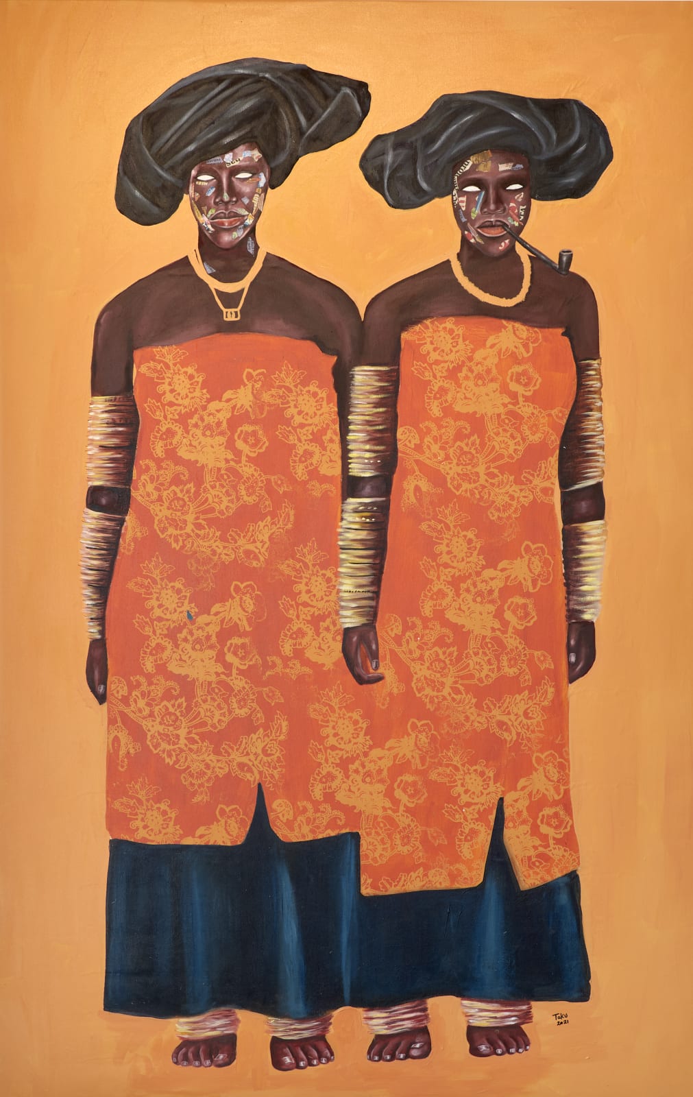 Emmanuel Taku, Orange Sister’s Keeper, 2021