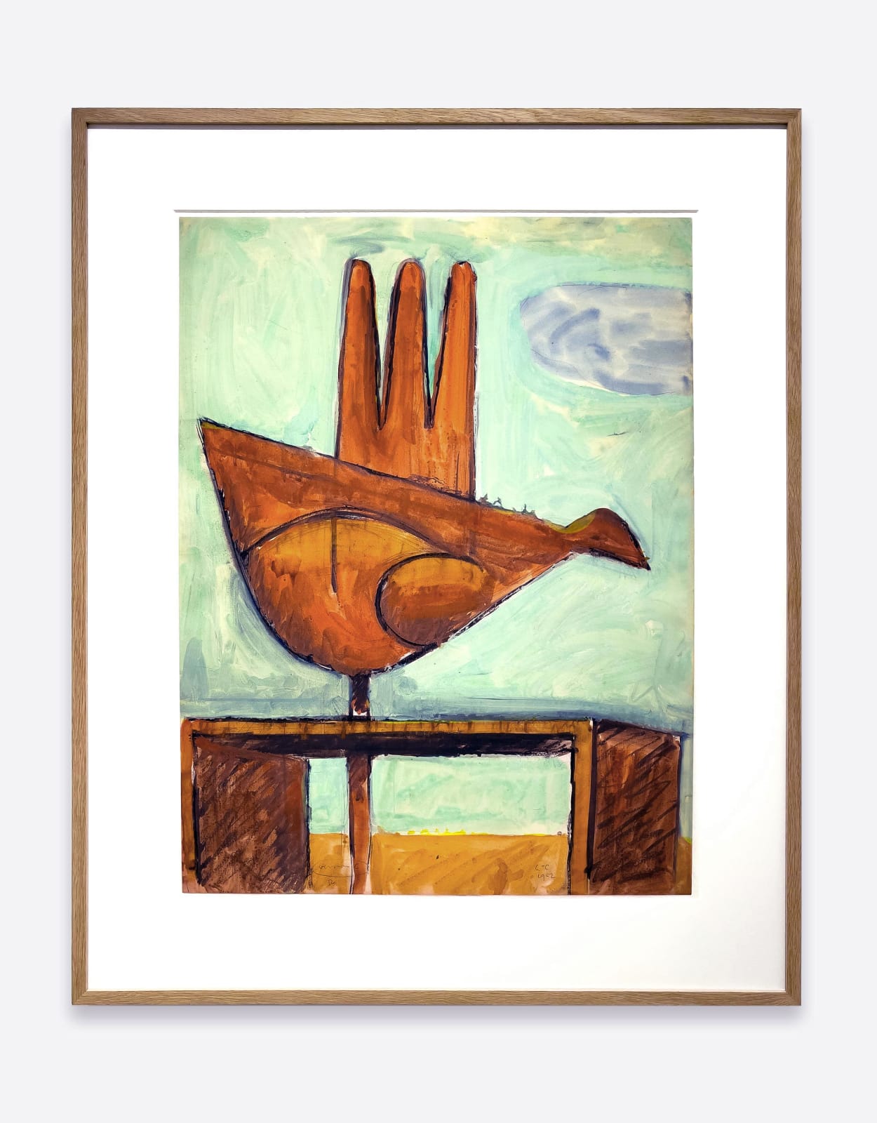 Le Corbusier, Main ouverte - pré-projet pour le monument de Chandigarh, 1952