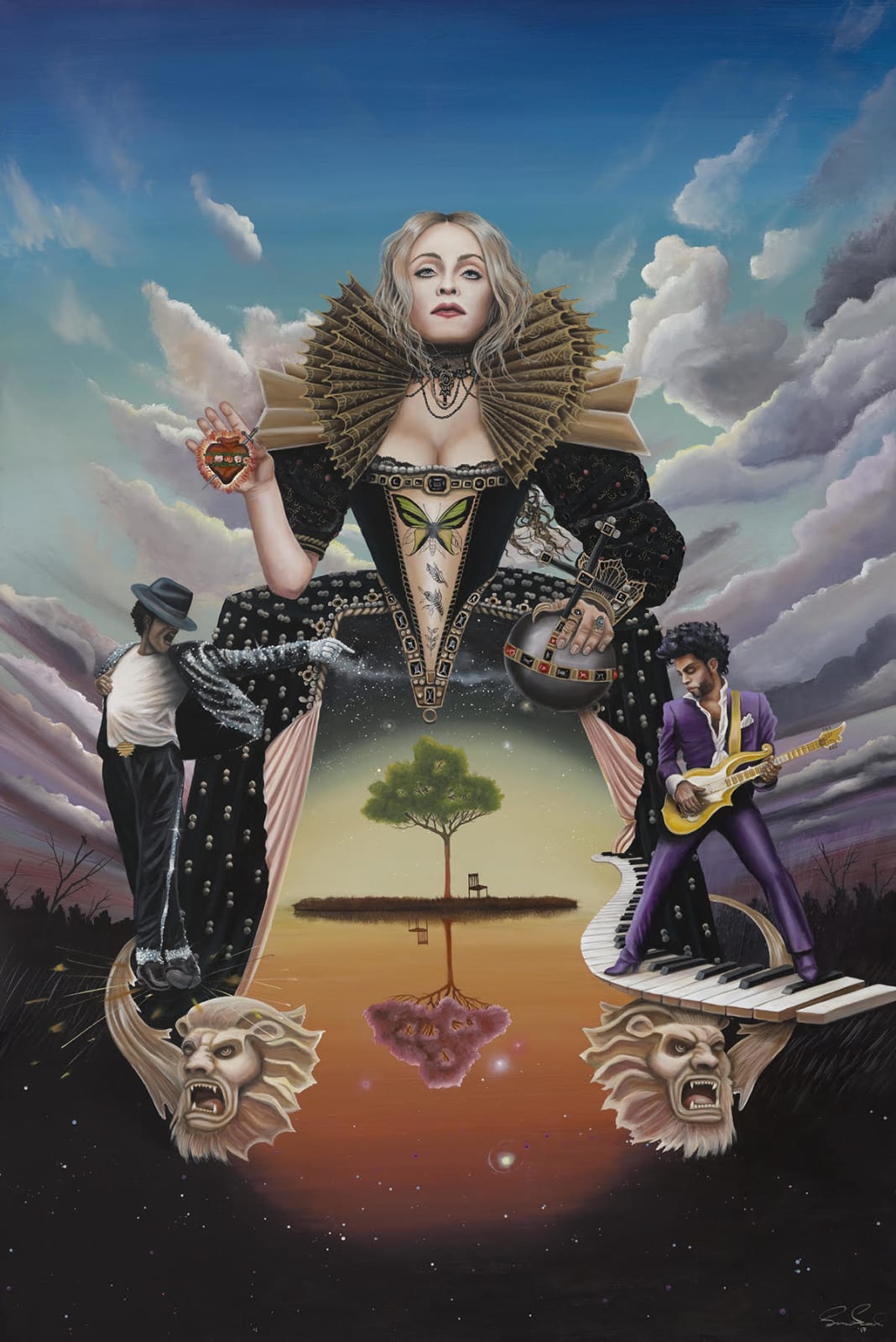 Luis Sanchez, The Queen, The King and The Prince, 2017