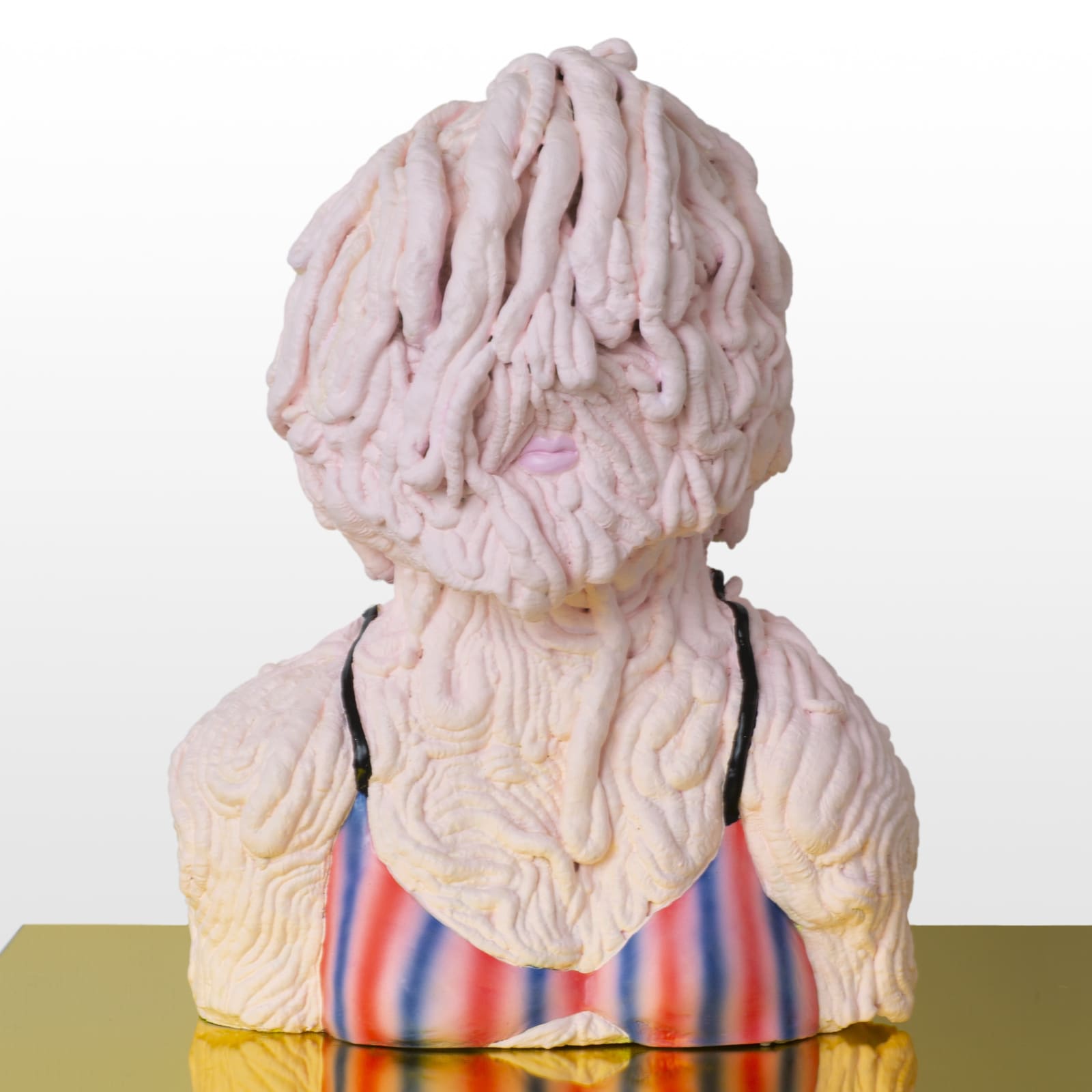 Erik Mark Sandberg, Girl with Striped Swimsuit (Parasol), 2019