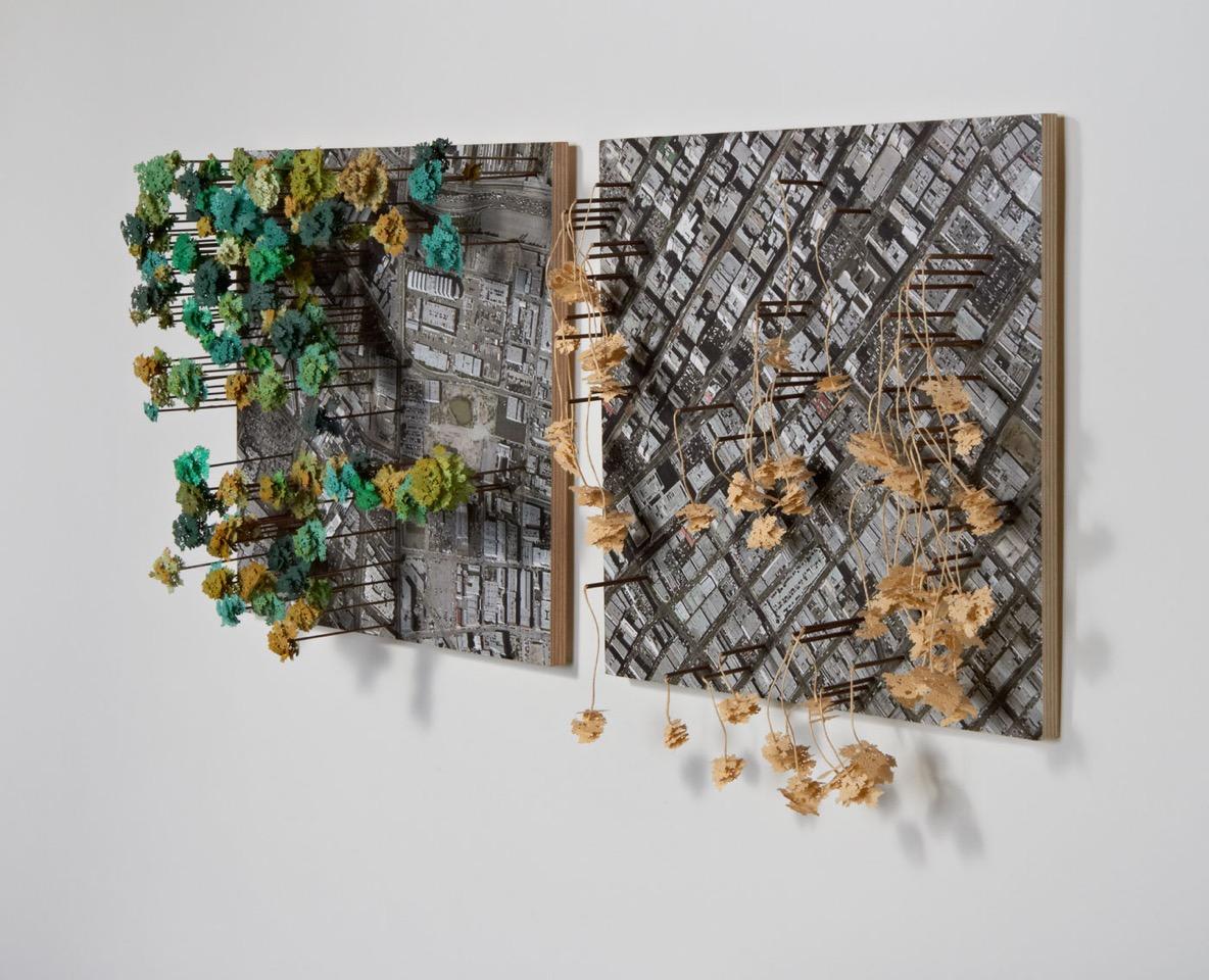 Kim Abeles, Signs of Life Diptych, 2006