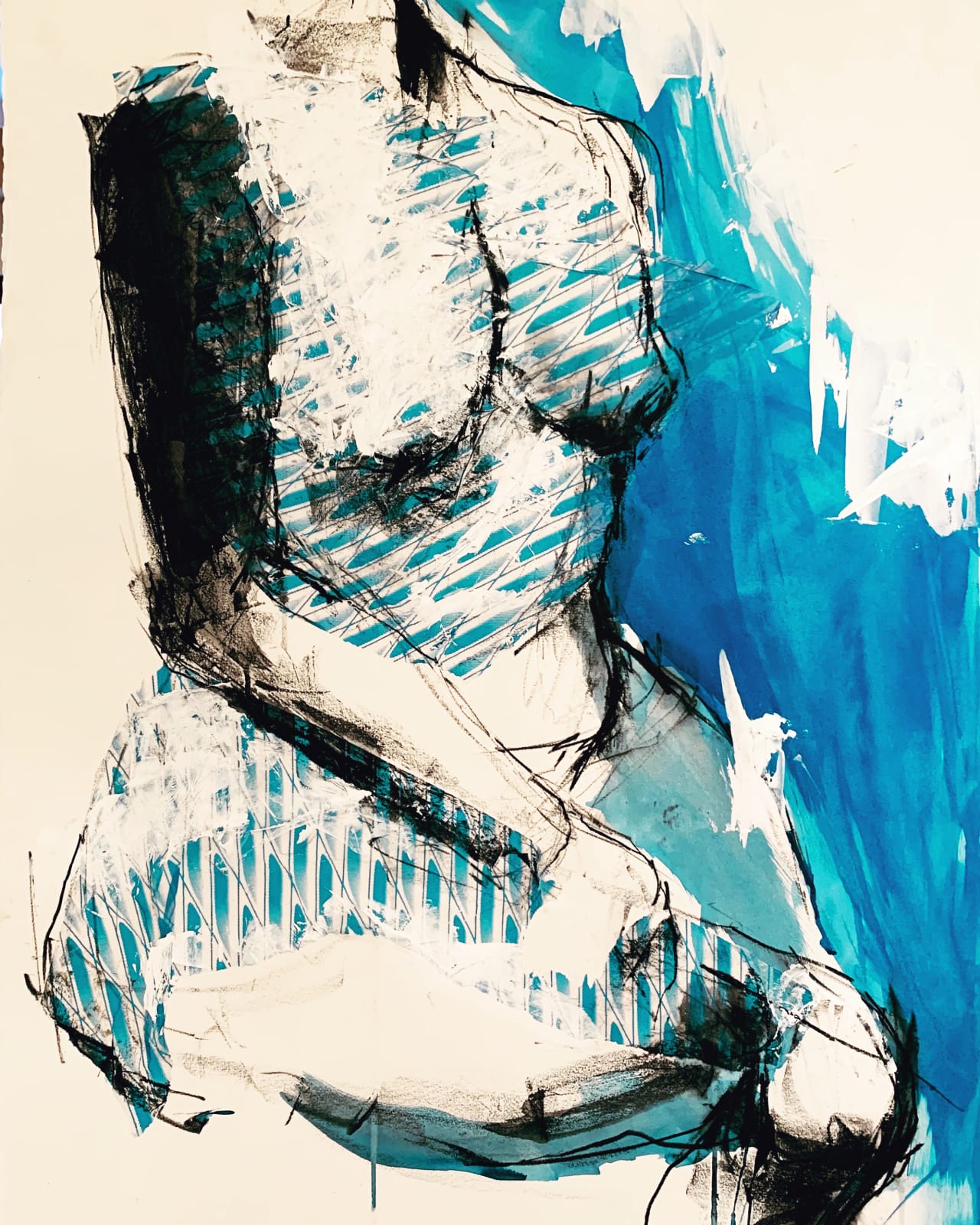 Gina Yu, Broad in Blue, 2019