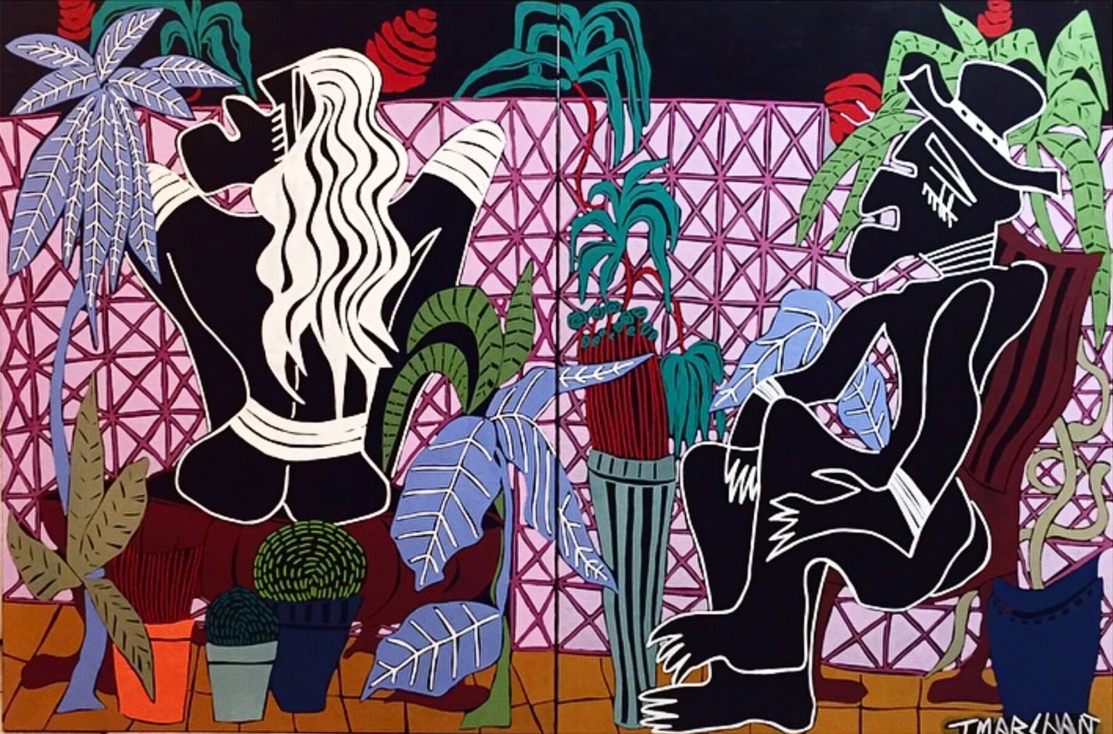 Theodosia Marchant, Agapo VIII (Diptych), 2019
