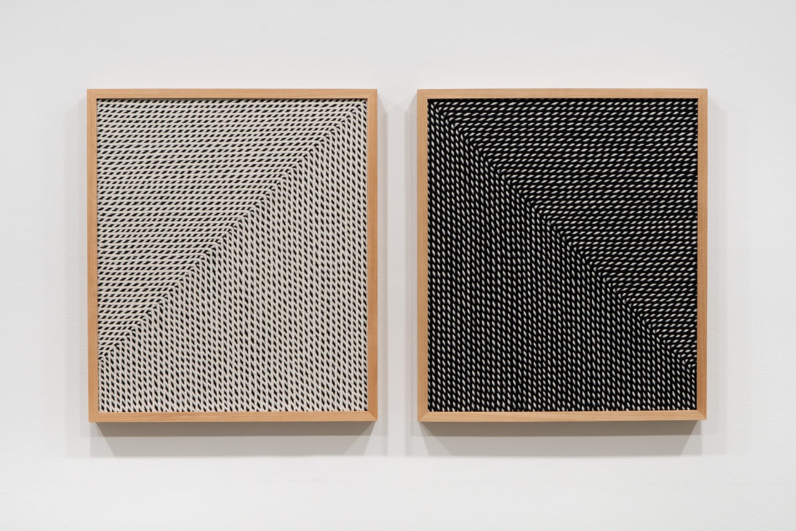 Matthew Larson, Black & White (diptych), 2019