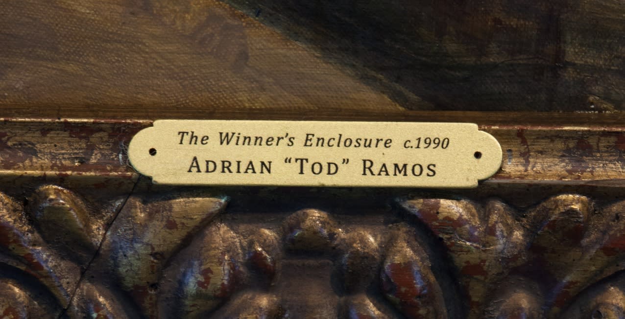 Adrian “Tod” Ramos, The Winner’s Enclosure, Dancing Brave, 1986