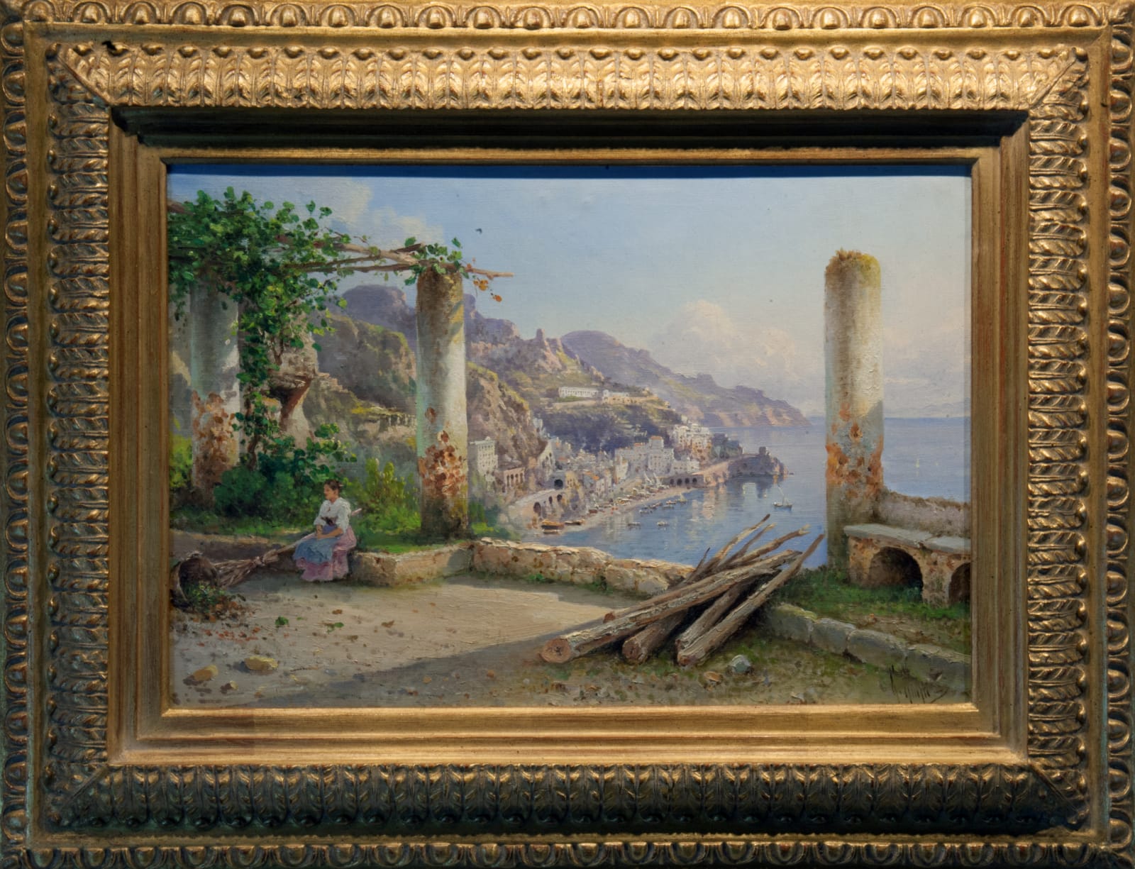 Guglielmo Giusti, View of the Coast of Amalfi