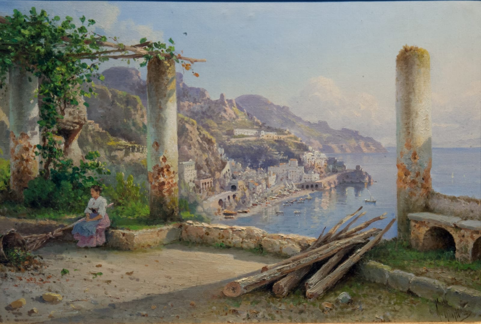Guglielmo Giusti, View of the Coast of Amalfi