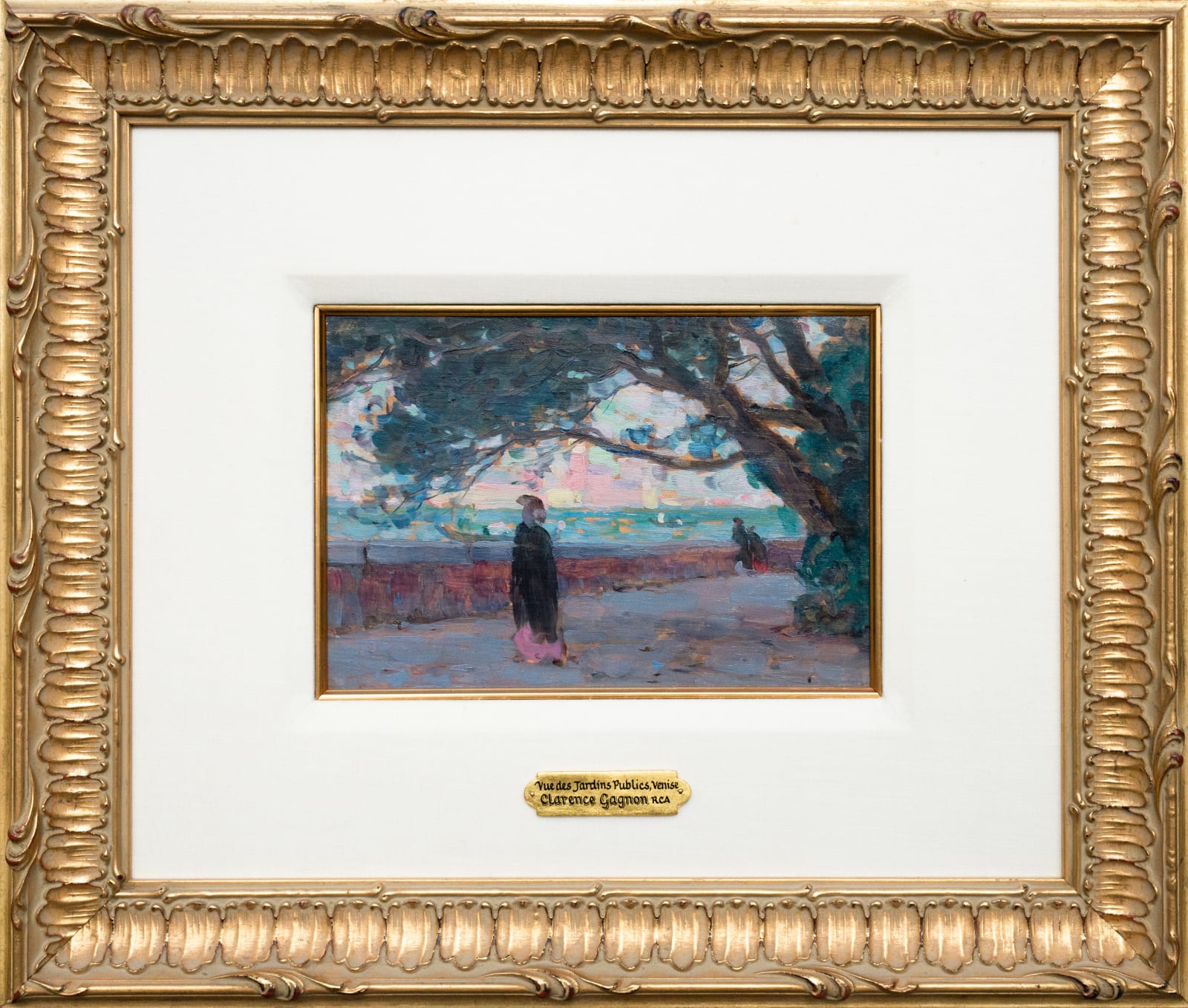 Clarence Gagnon, Vue des Jardins Publics, Venice, 1905