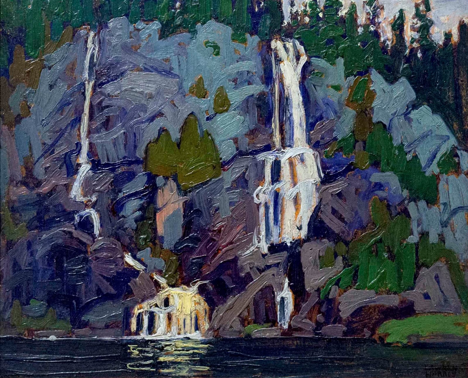 Lawren Stewart Harris, Waterfalls, Agawa Canyon, Algoma, 1919