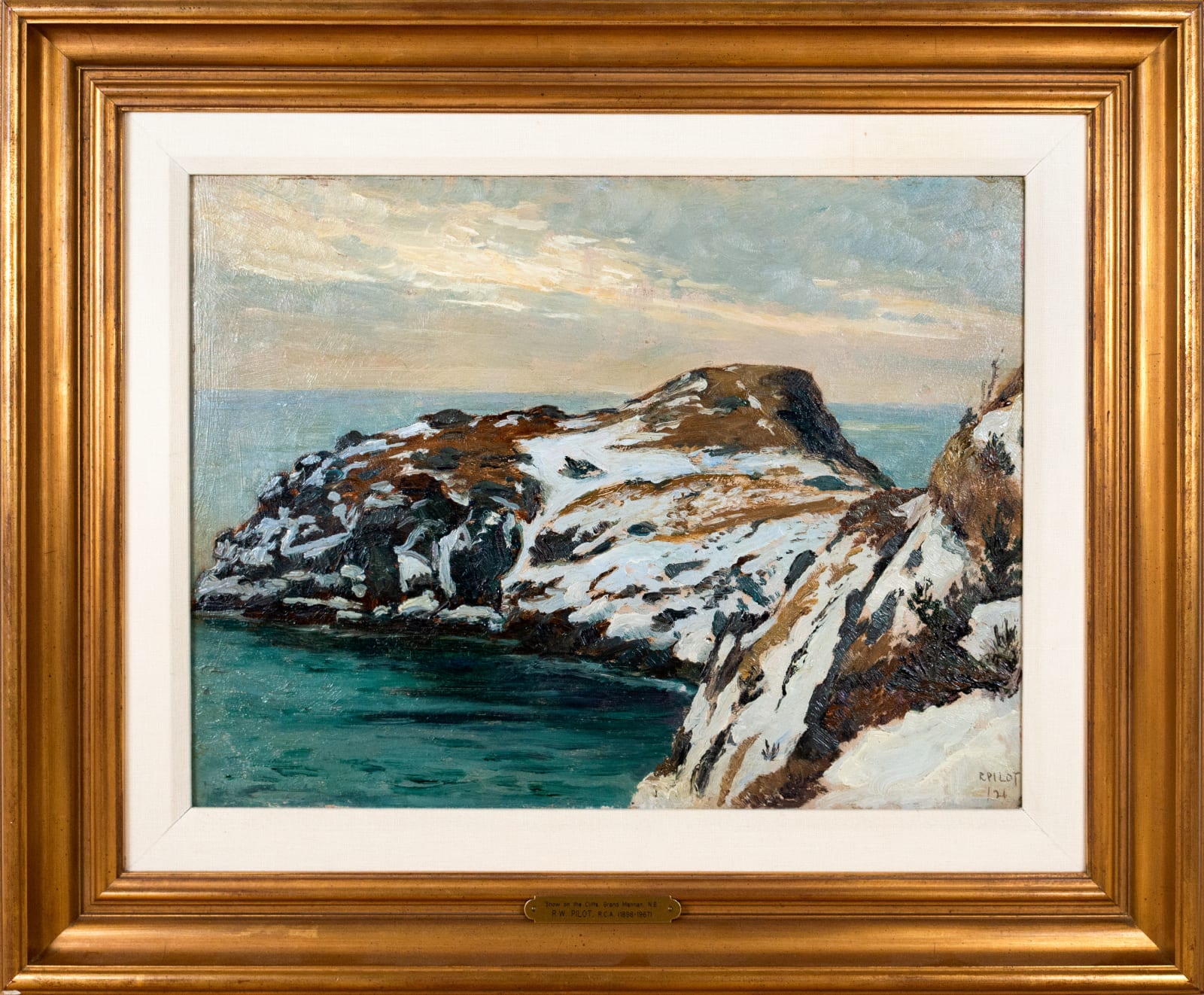 Robert Pilot, Snow on the Cliffs, Grand Manan, NB, 1926