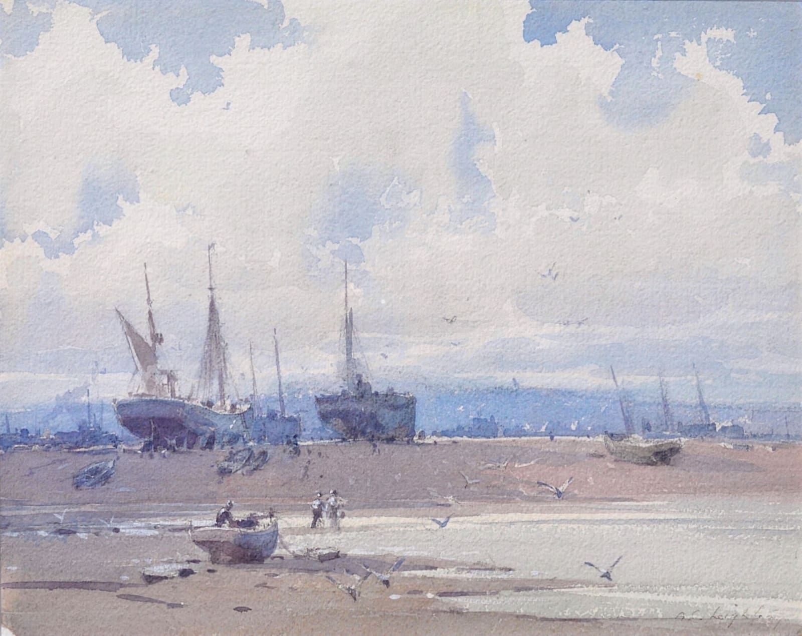 Alfred Leighton, Fishing Boats