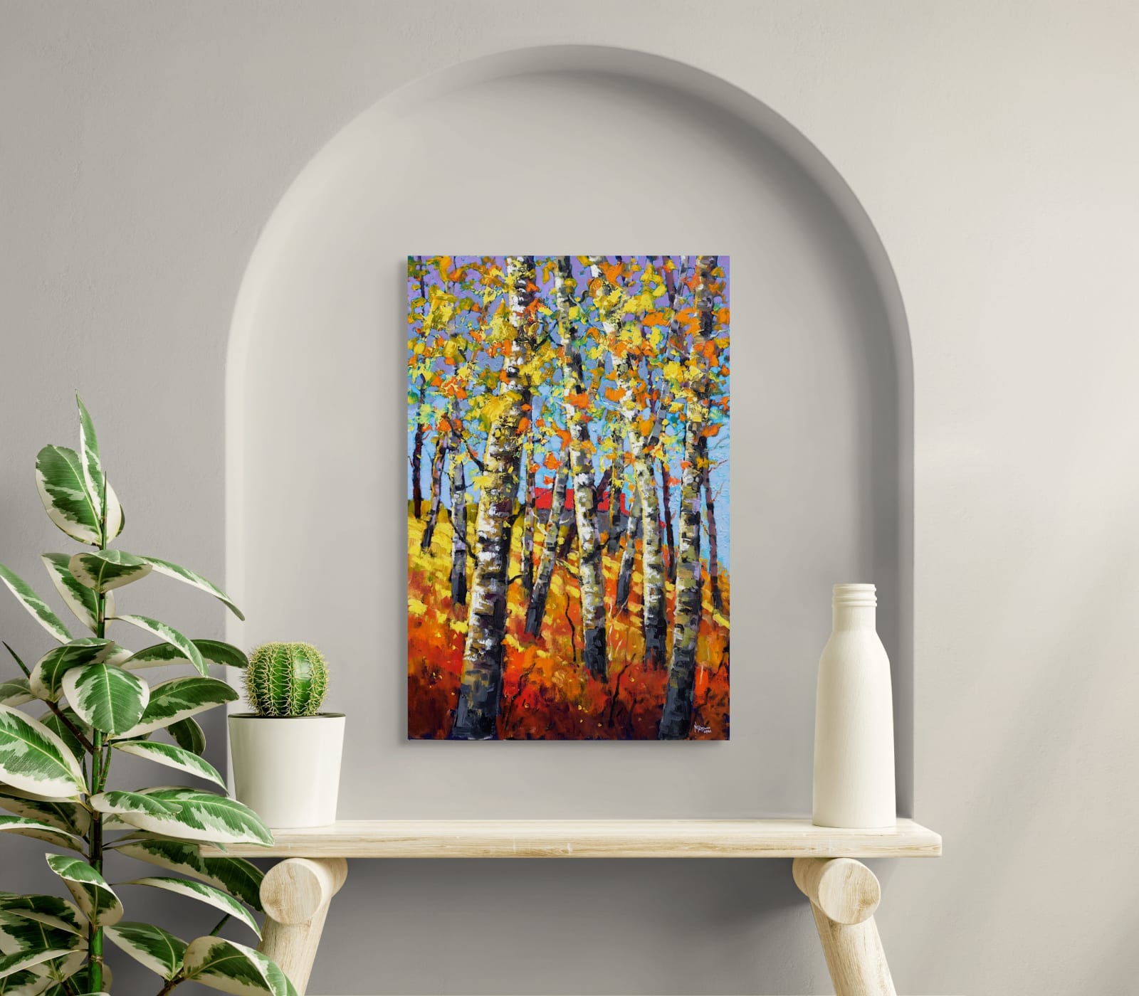 Neil Patterson, Tall Aspens Blue Sky