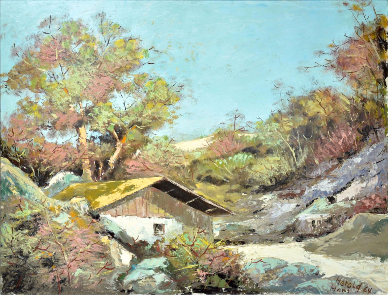 Hans Herold, Landscape with Cabin
