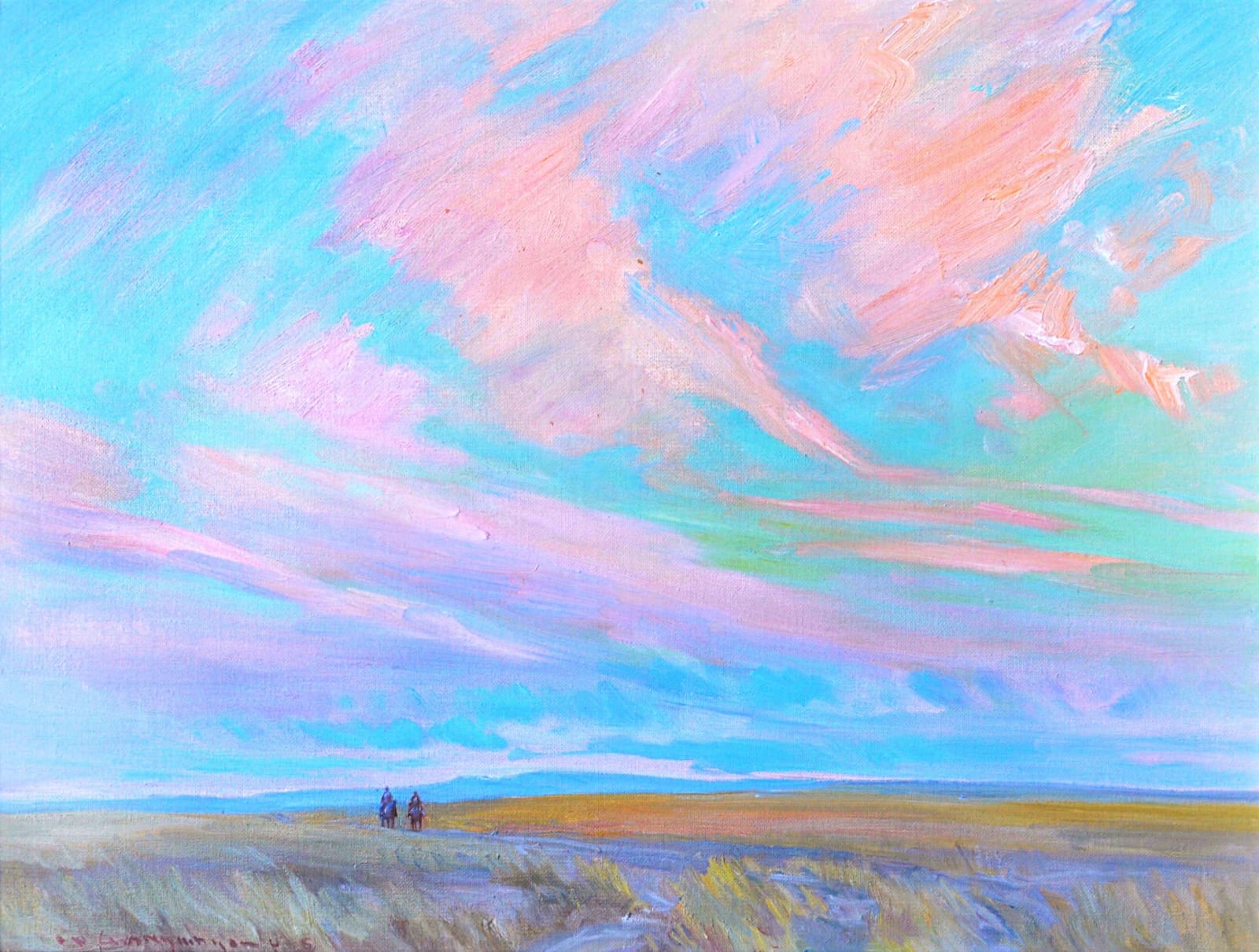 O.N. Grandmaison, Twilight, Clouds, Southern Alberta