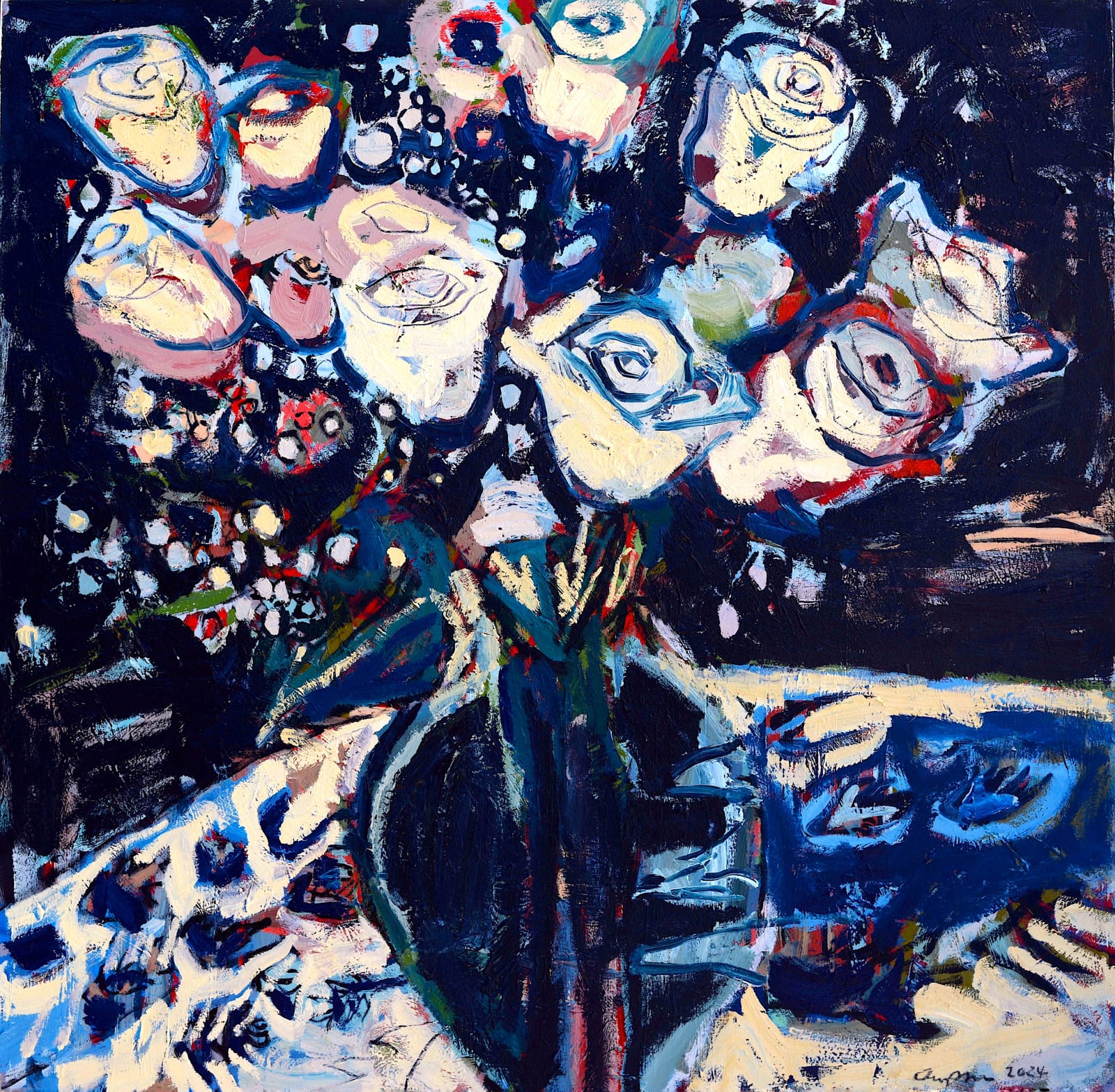 Amy Dryer, Night Roses, 2024