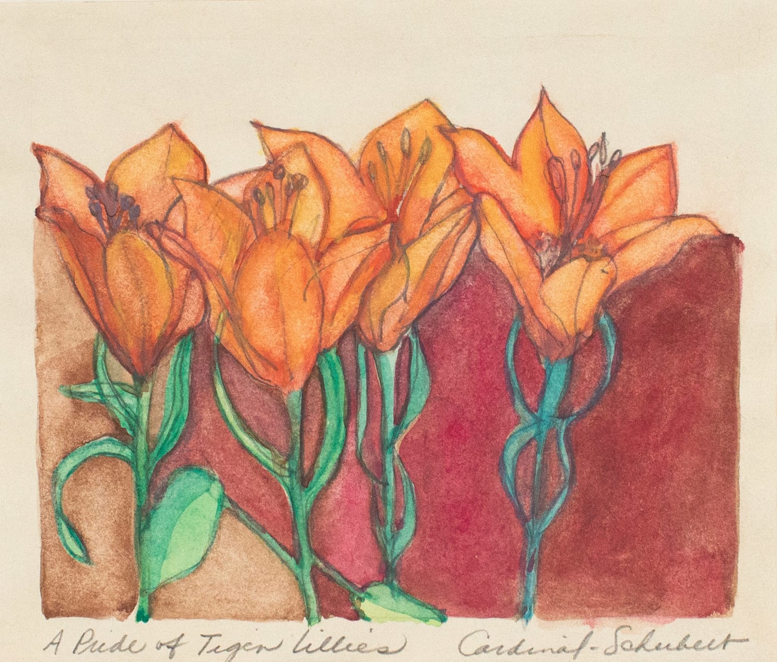 Joane Cardinal-Schubert, A Pride of Tiger Lillies