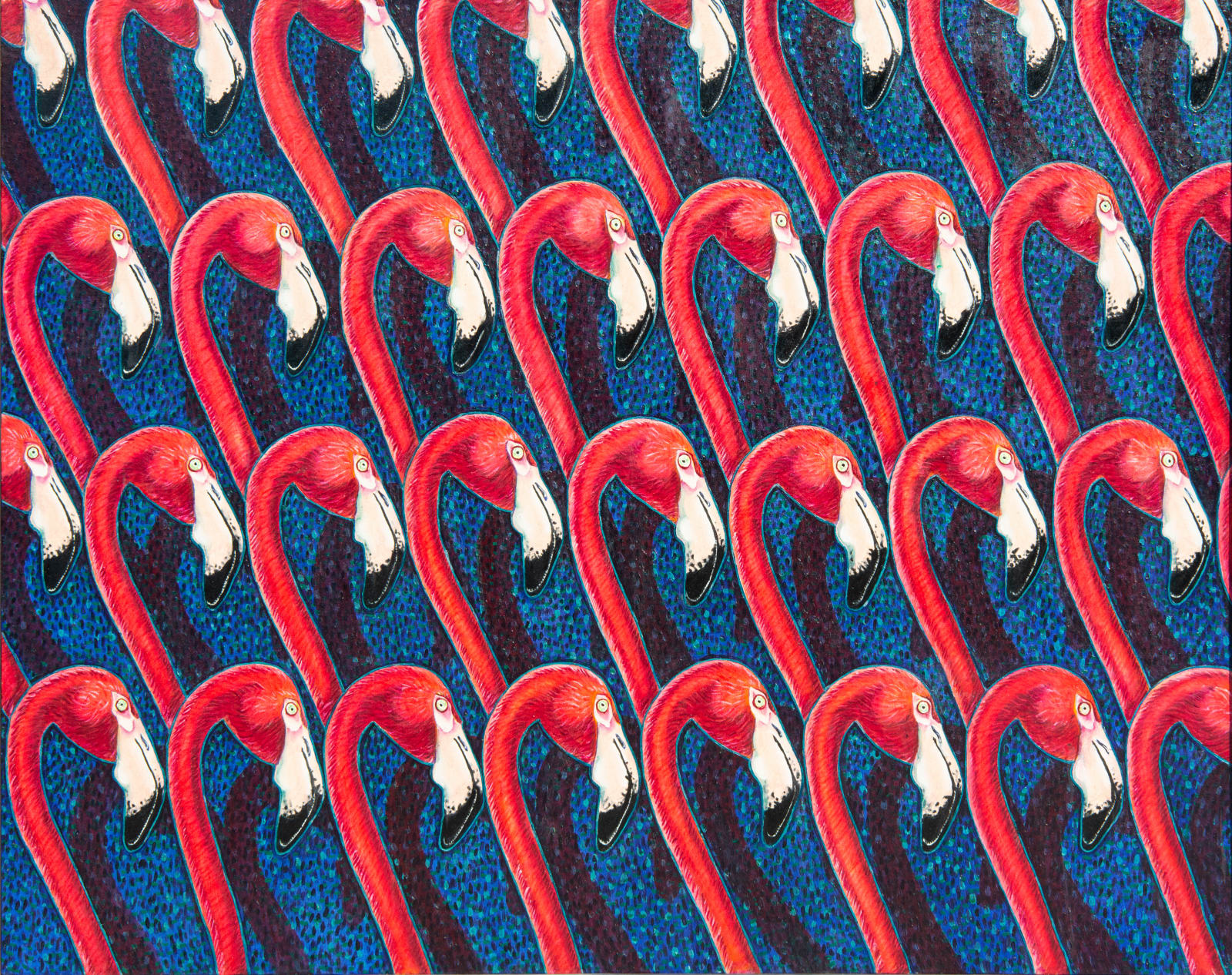 David Thauberger, Flamingoes, 1973