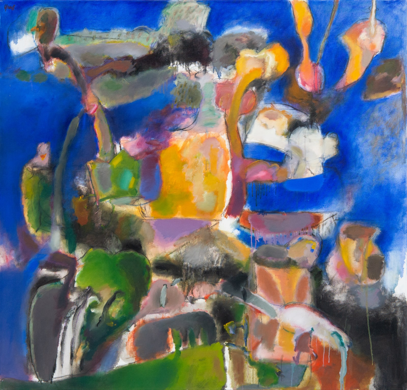 Les Graff, Landscape Dressed in Blue / Thursday, 2001