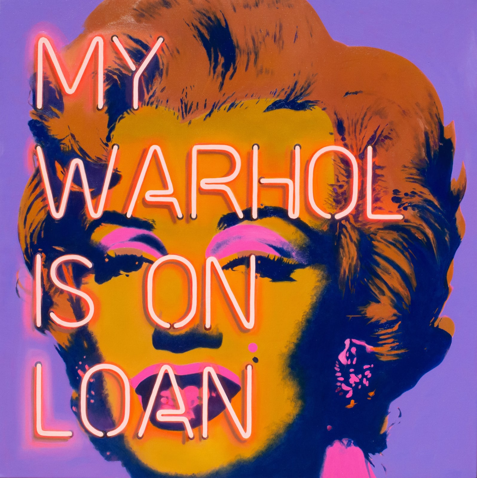 Maggie Hall, My Warhol is On Loan (Purple), 2024