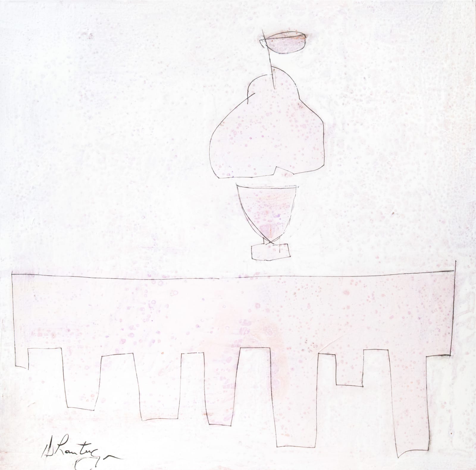 Danielle Lanteigne, Poire, Vase et Table