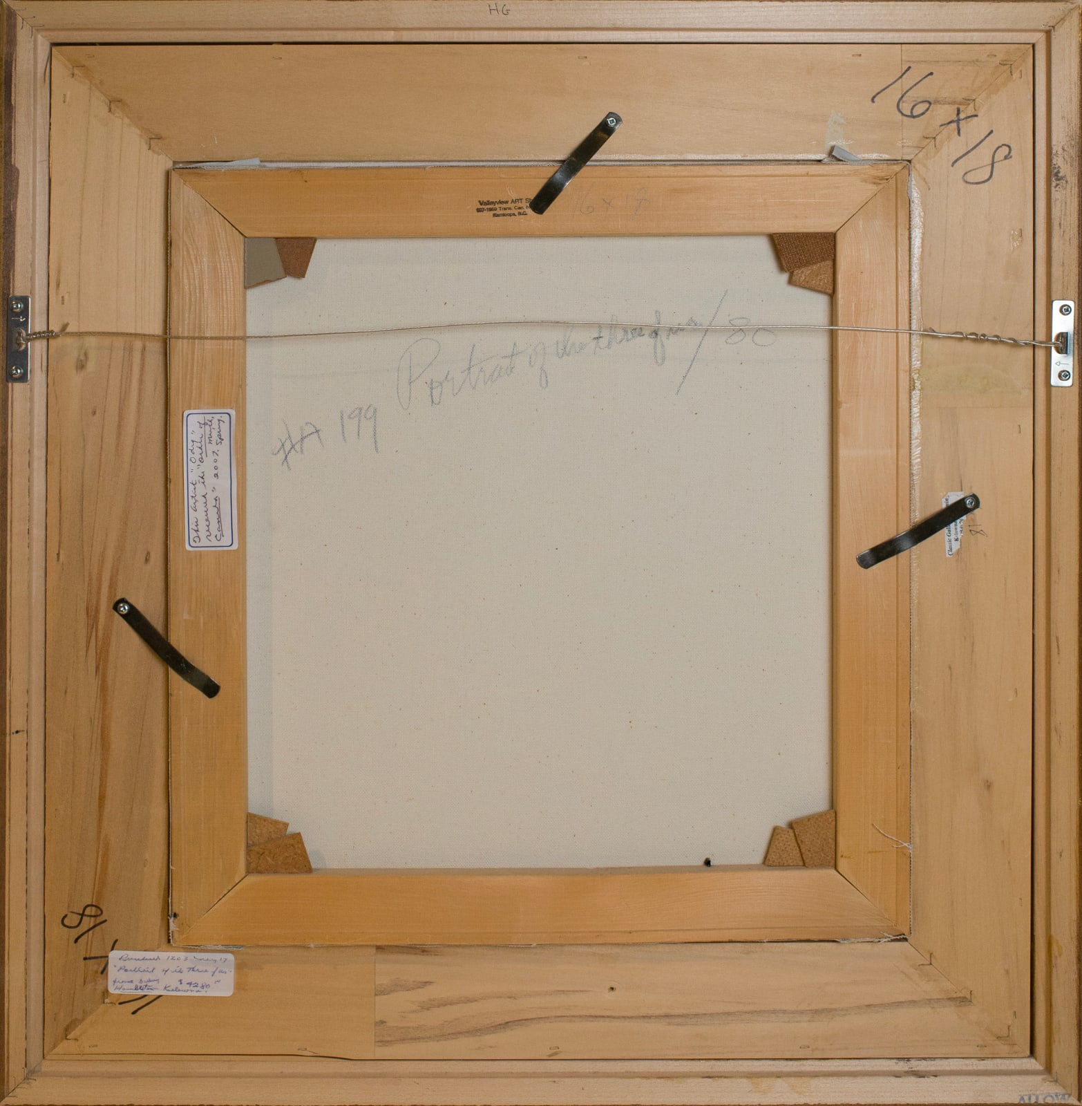 Daphne Odjig, Portrait of the Three of Us, 1980