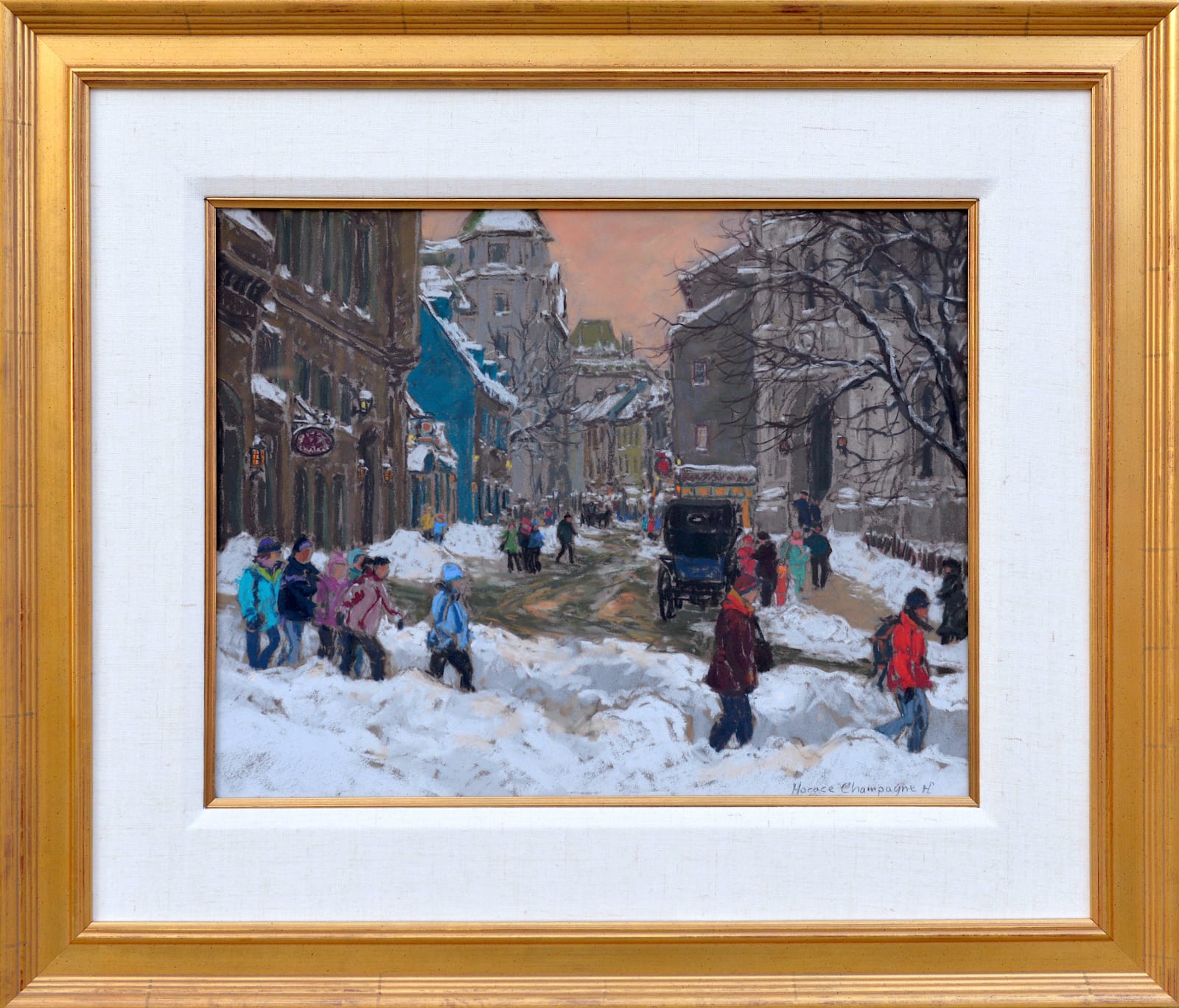 Horace Champagne, Winter Break for Young Ones (Rue St. Louis, Old Quebec), 2004