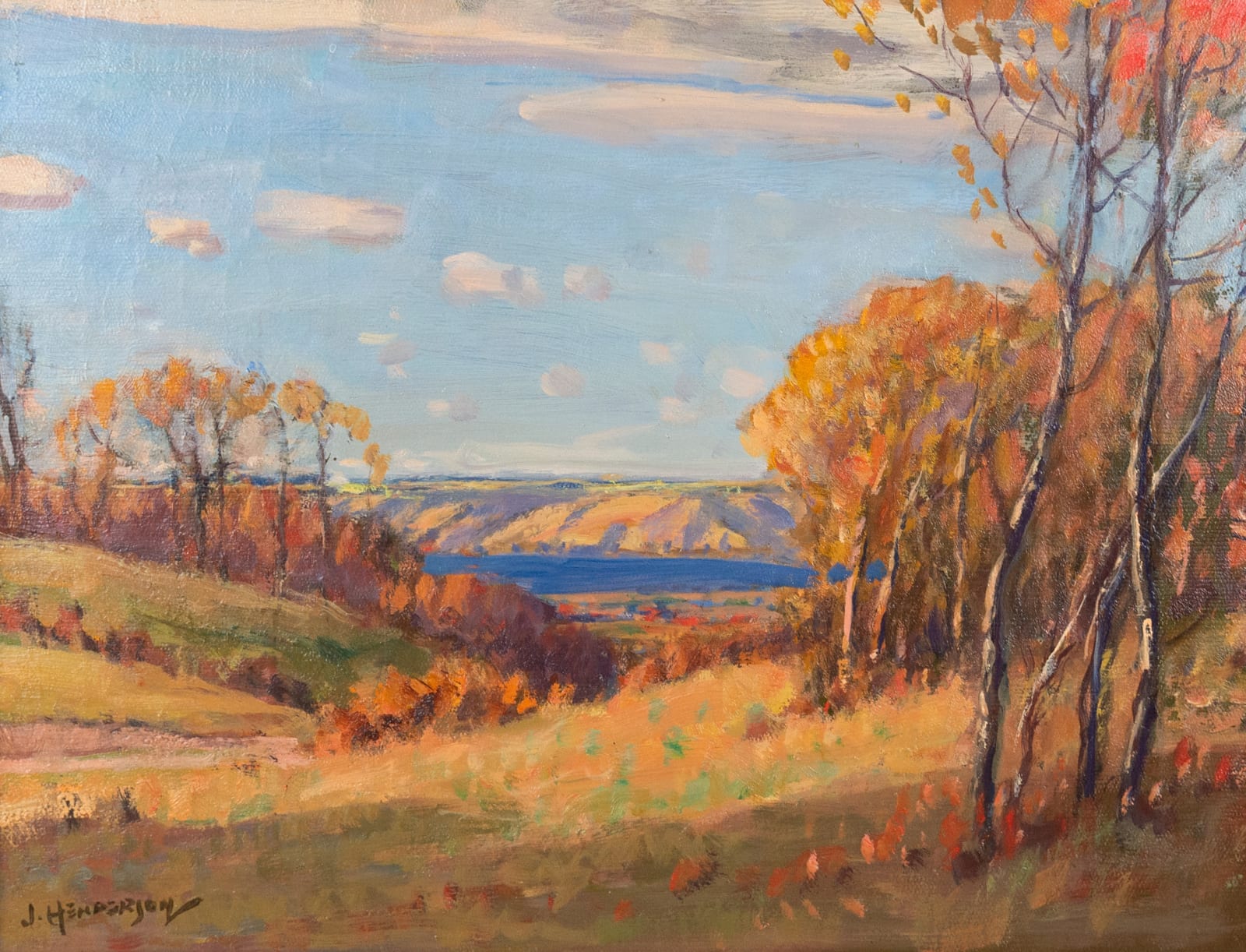 James Henderson, Glimpse of the Lake, Qu'Appelle Valley, c. 1930