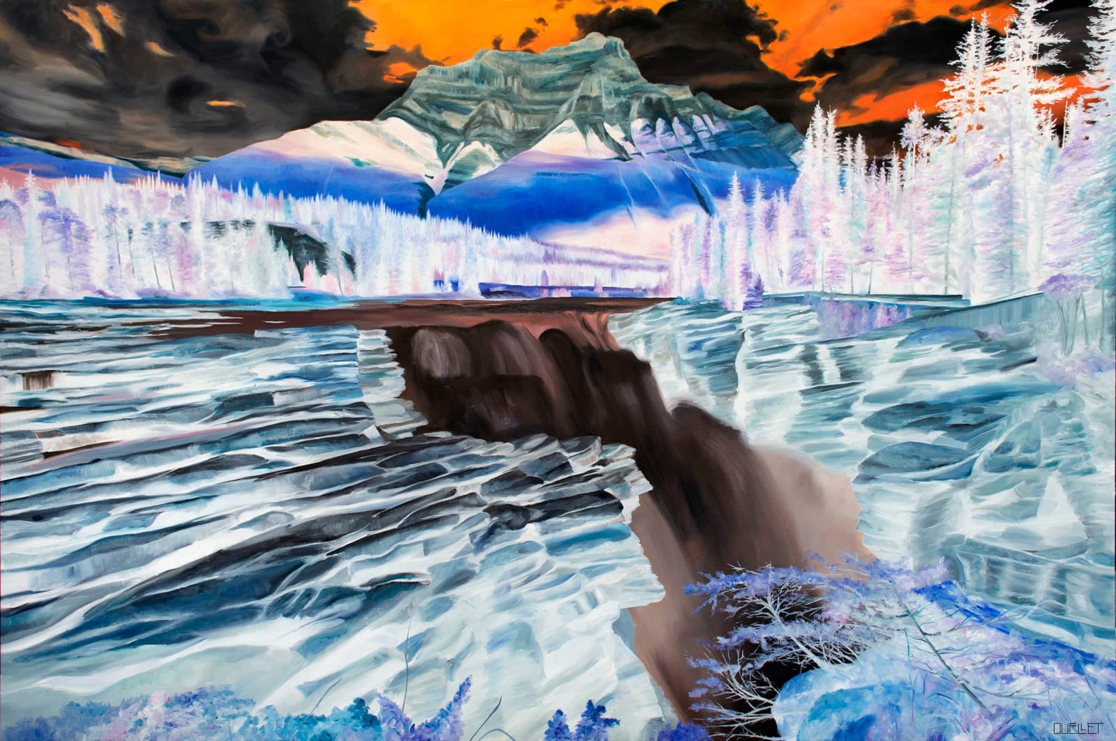 Pascale Ouellet, Past Futures #5, Athabasca Falls