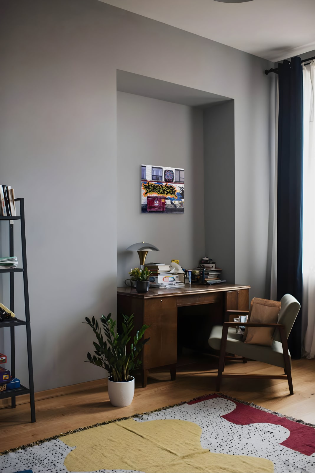 Allan Thomas, Red Dumpster, 2024