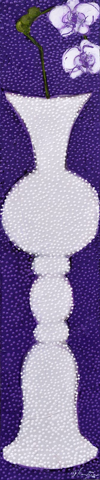Danielle Lanteigne, Orchideé au Vase Blanc, 2025