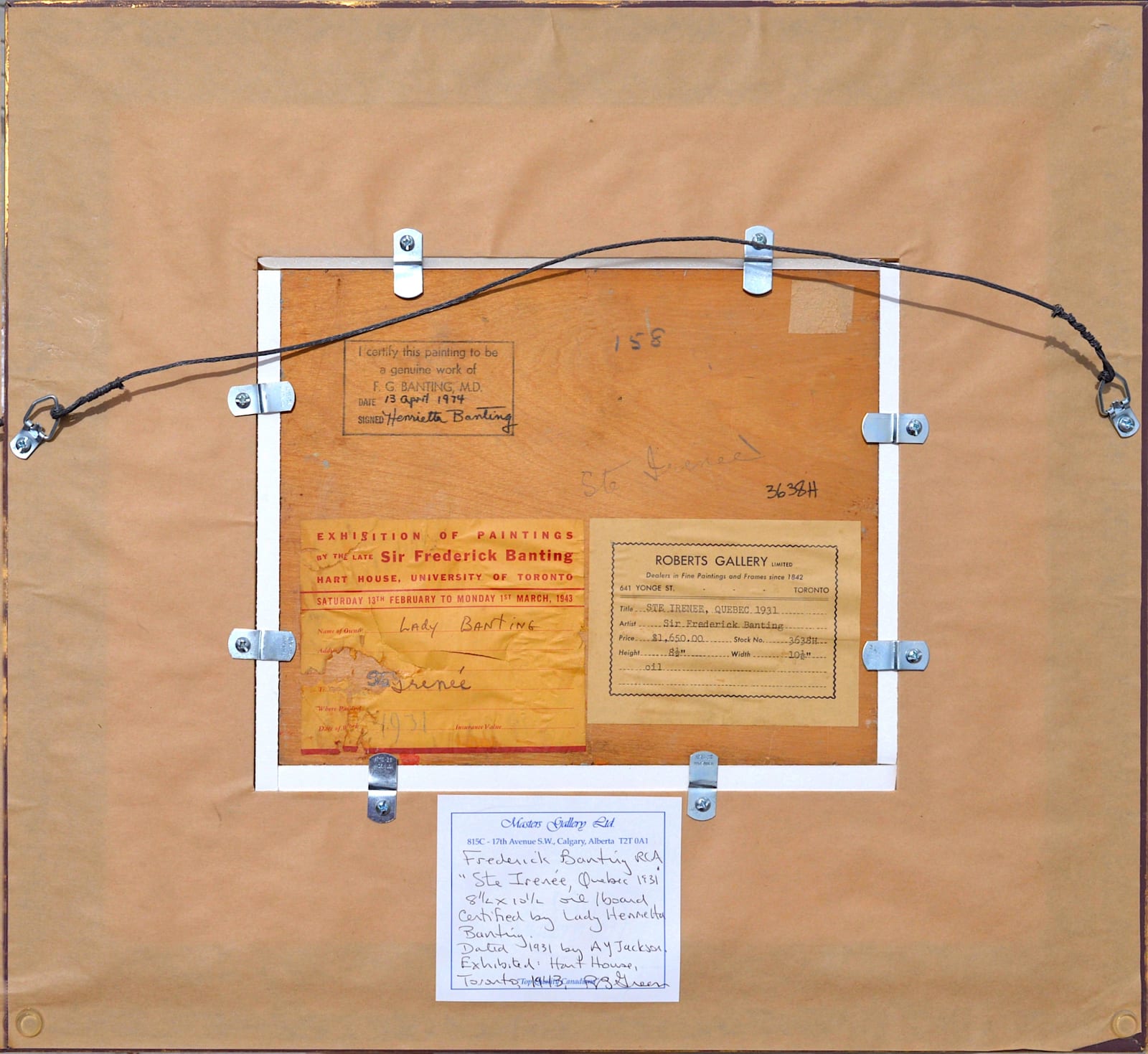 Frederick Grant Banting, Ste. Irenée, Quebec, 1931