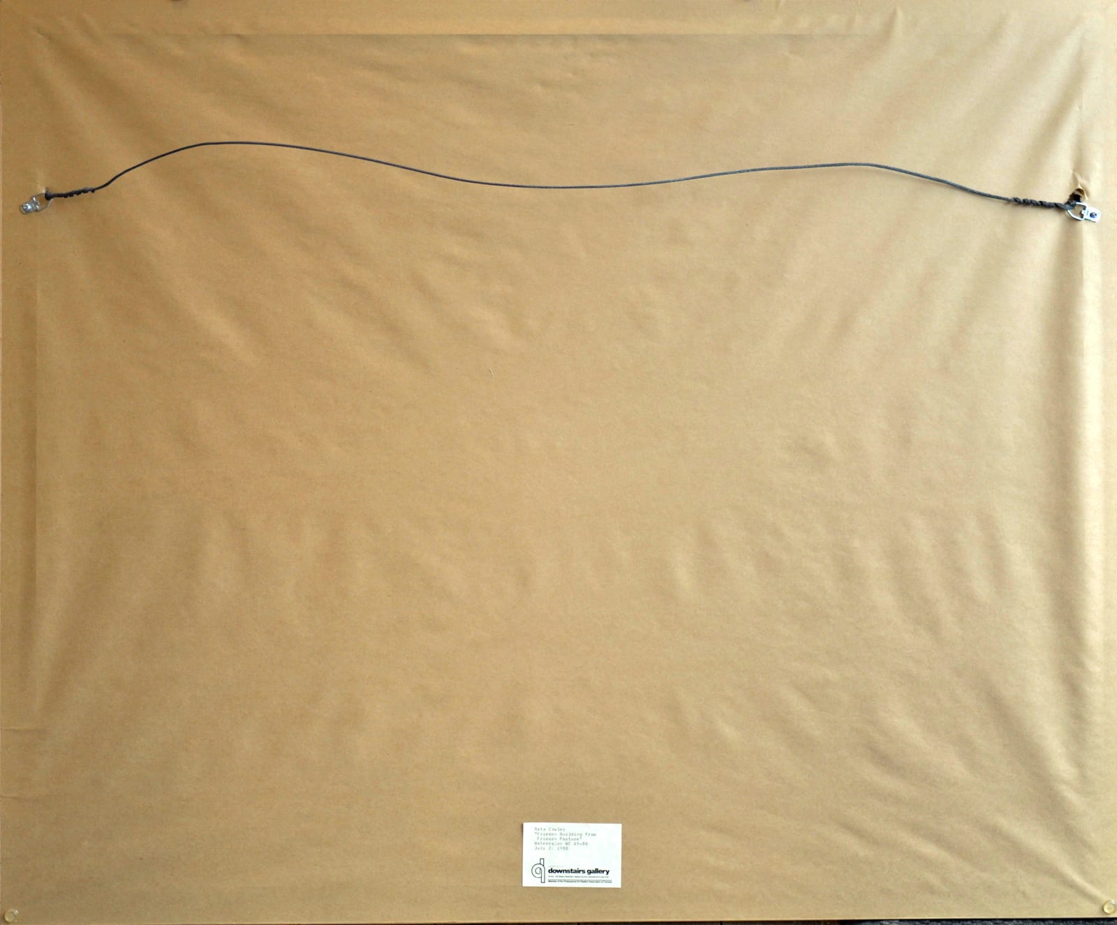 Reta Cowley, Friesen Building from Friesen Pasture, 1980