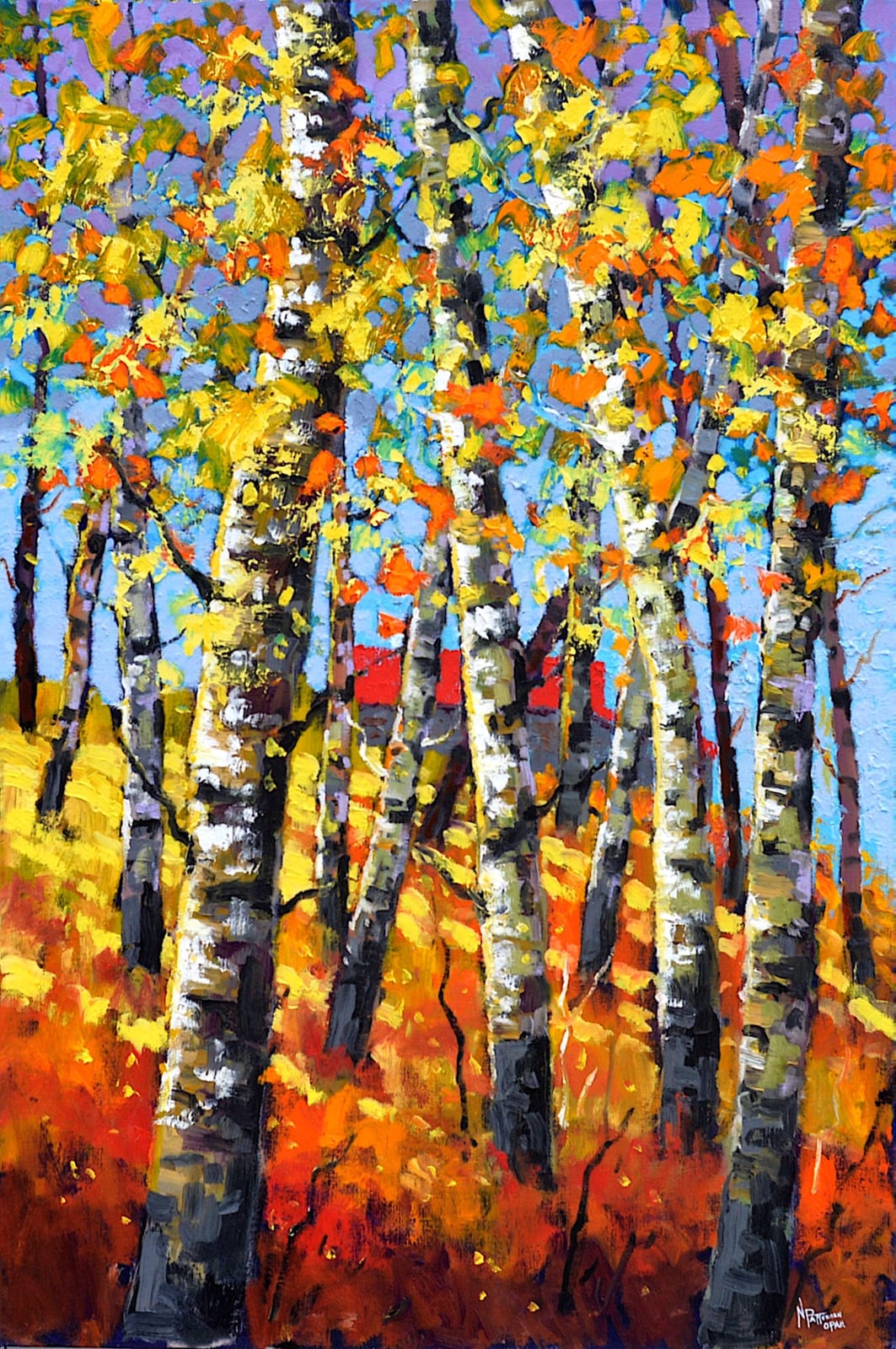 Neil Patterson, Tall Aspens Blue Sky