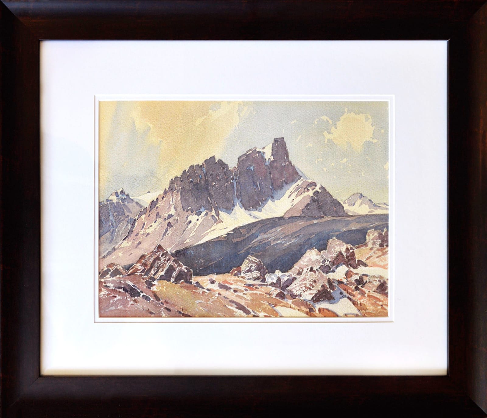 Alfred Leighton, Mount Hector from Molar Pass