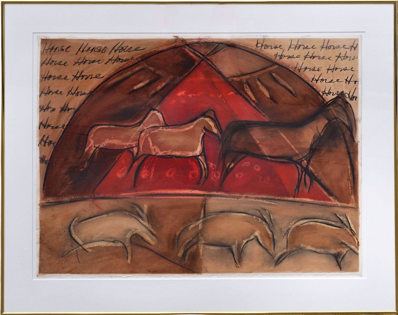 Joane Cardinal-Schubert, Horse, 1980