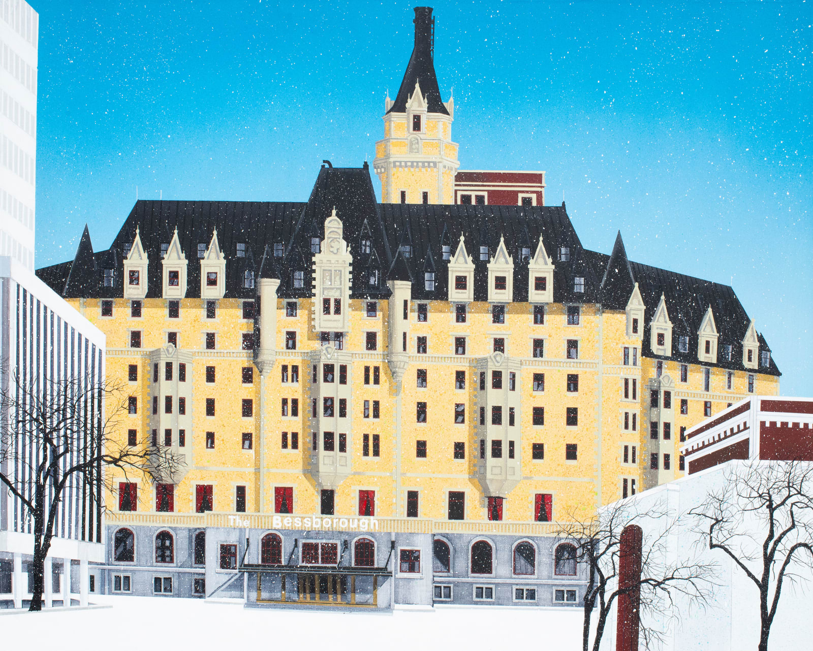 David Thauberger, Bessborough in Winter, 2021